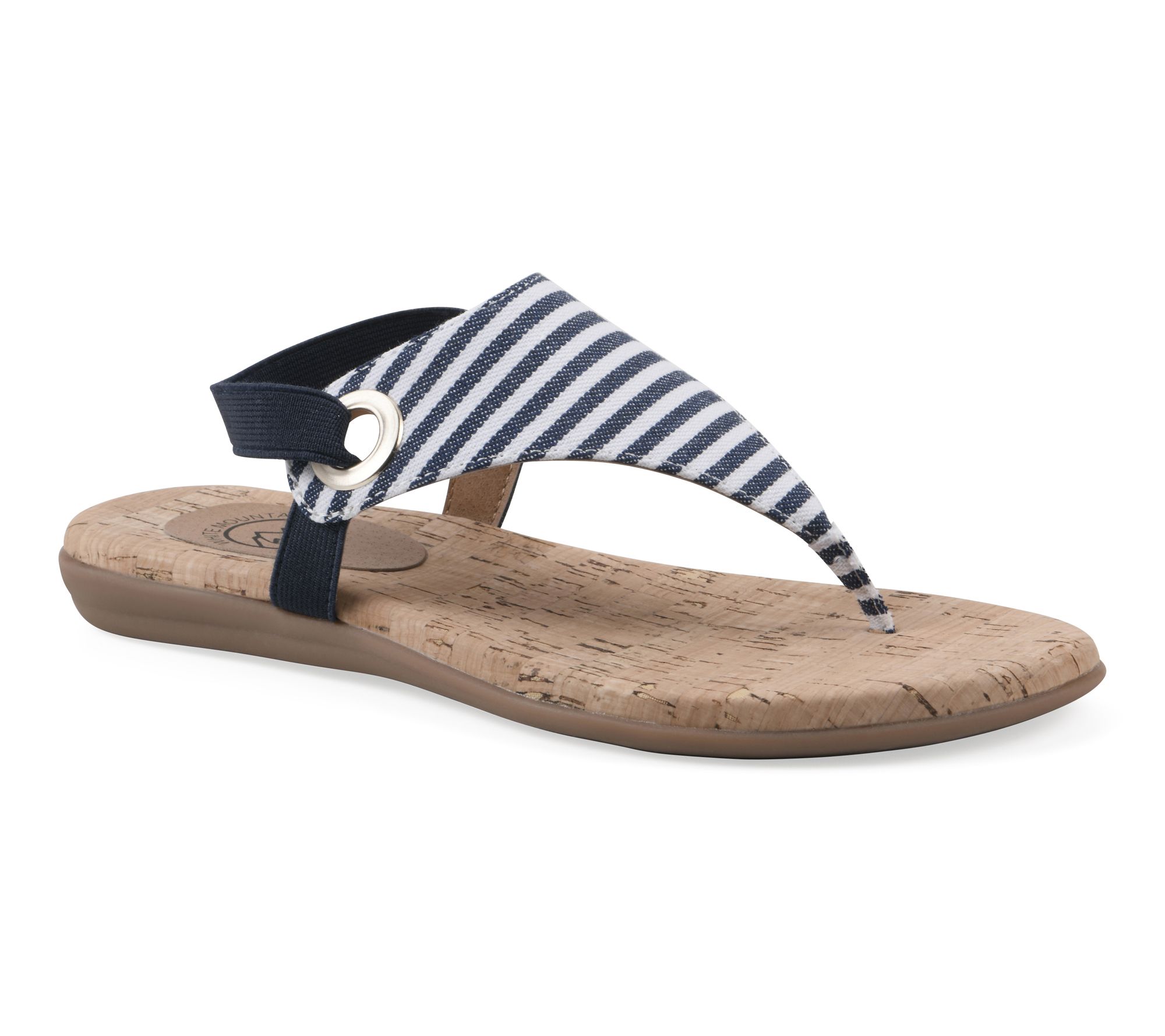 White Mountain Slingback Thong Sandals - Lifeway