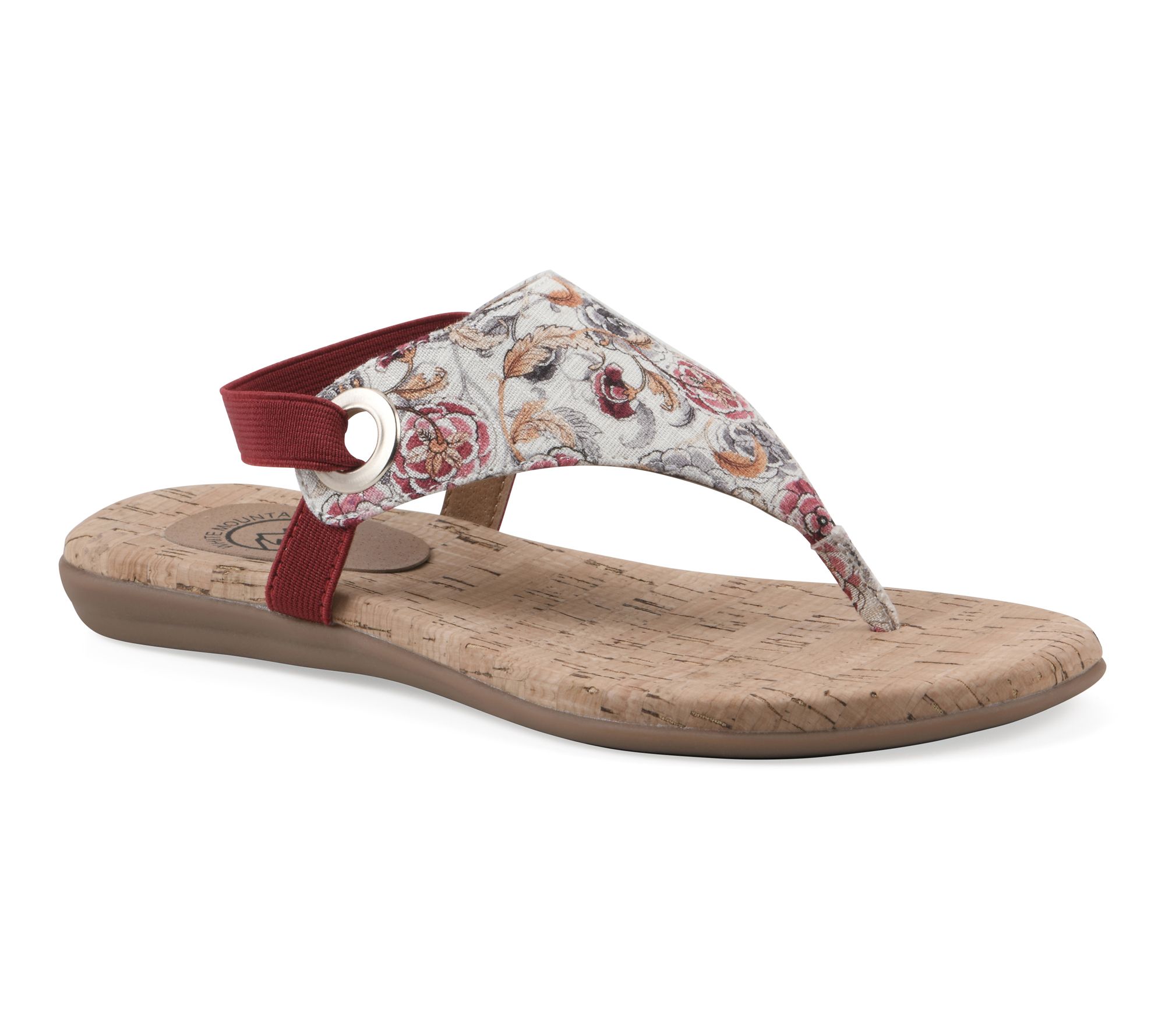White Mountain Slingback Thong Sandals - Lifeway