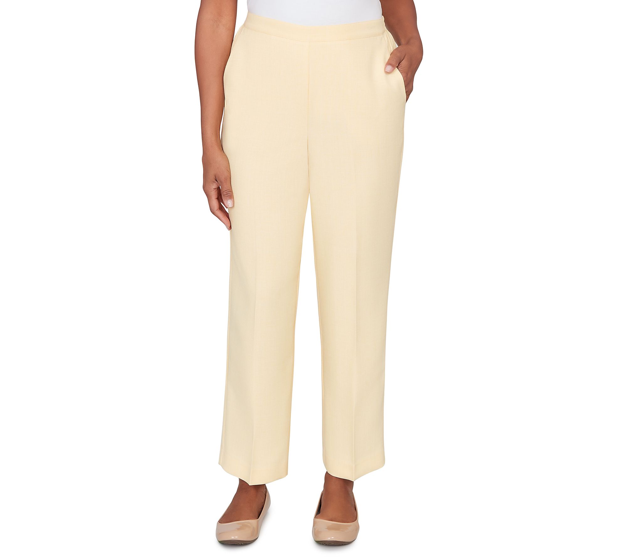 Alfred Dunner Petite Tailored Slant Pocket Short Pants