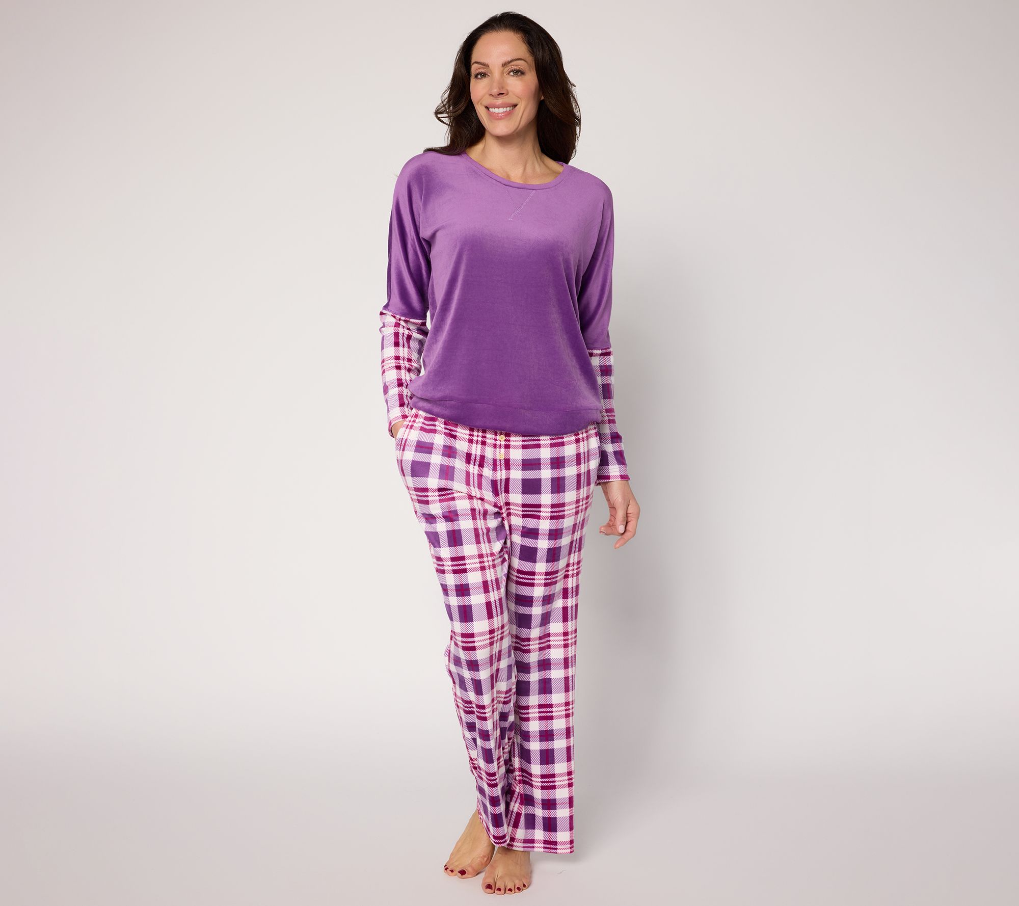 "As Is" MUK LUKS Silky Velour Lounge Set