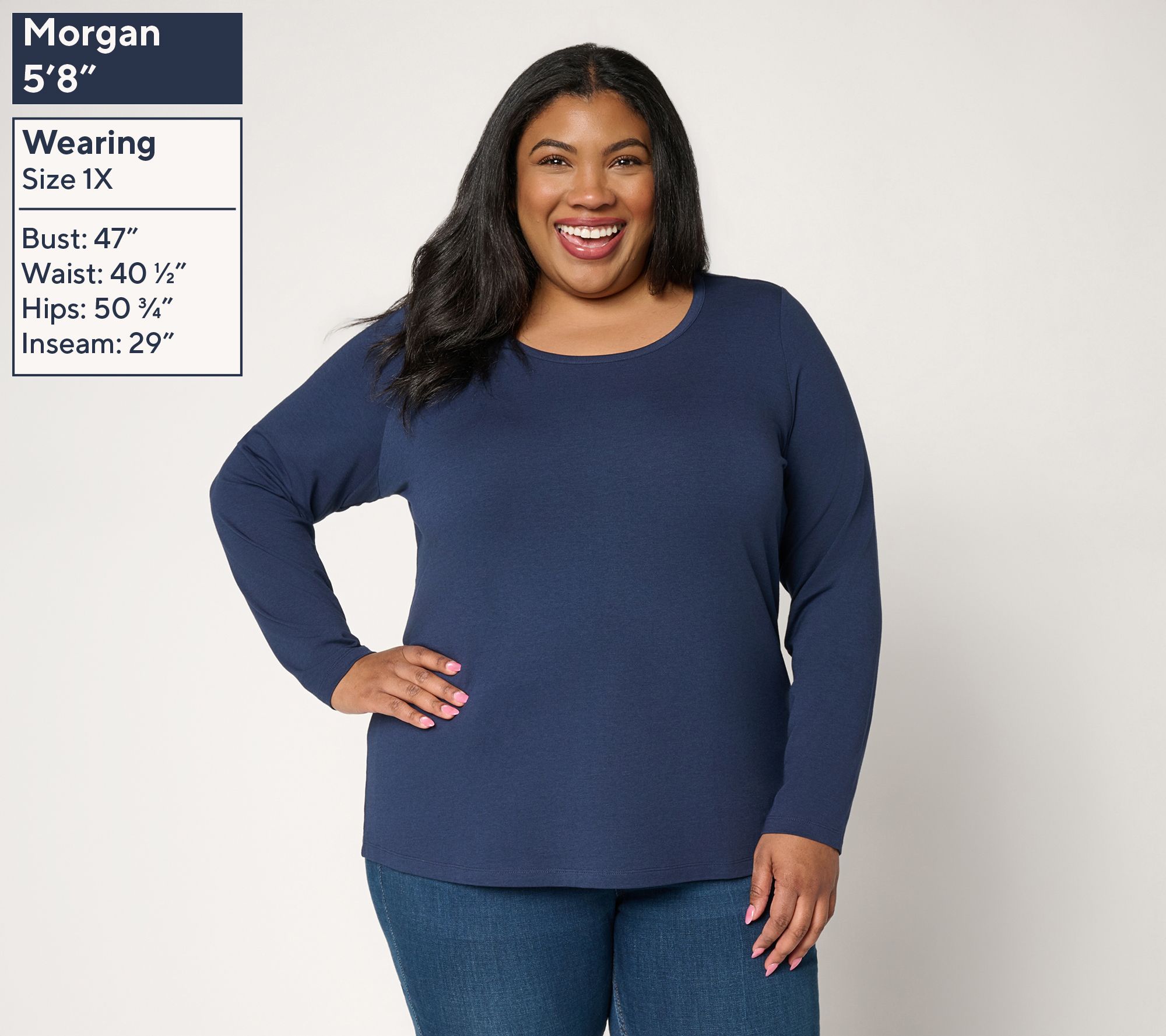 Denim & Co. Essentials So Soft Jersey 3 Pack Variety Tops - QVC.com