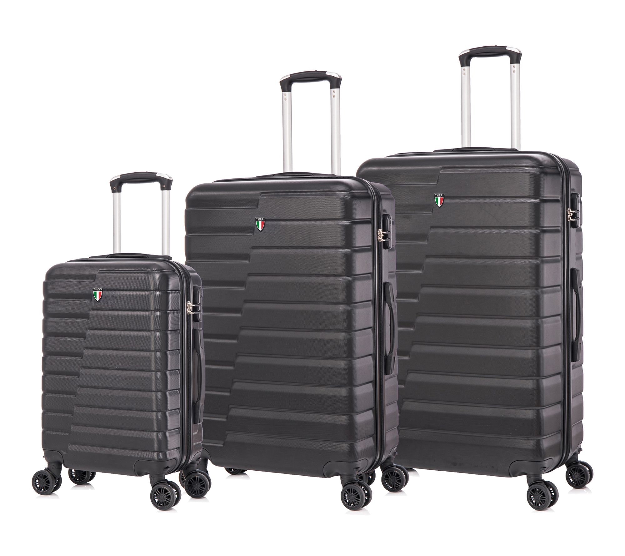 TUCCI Italy MARVELLO 3PC Hardside Luggage Set (20", 24", 28")