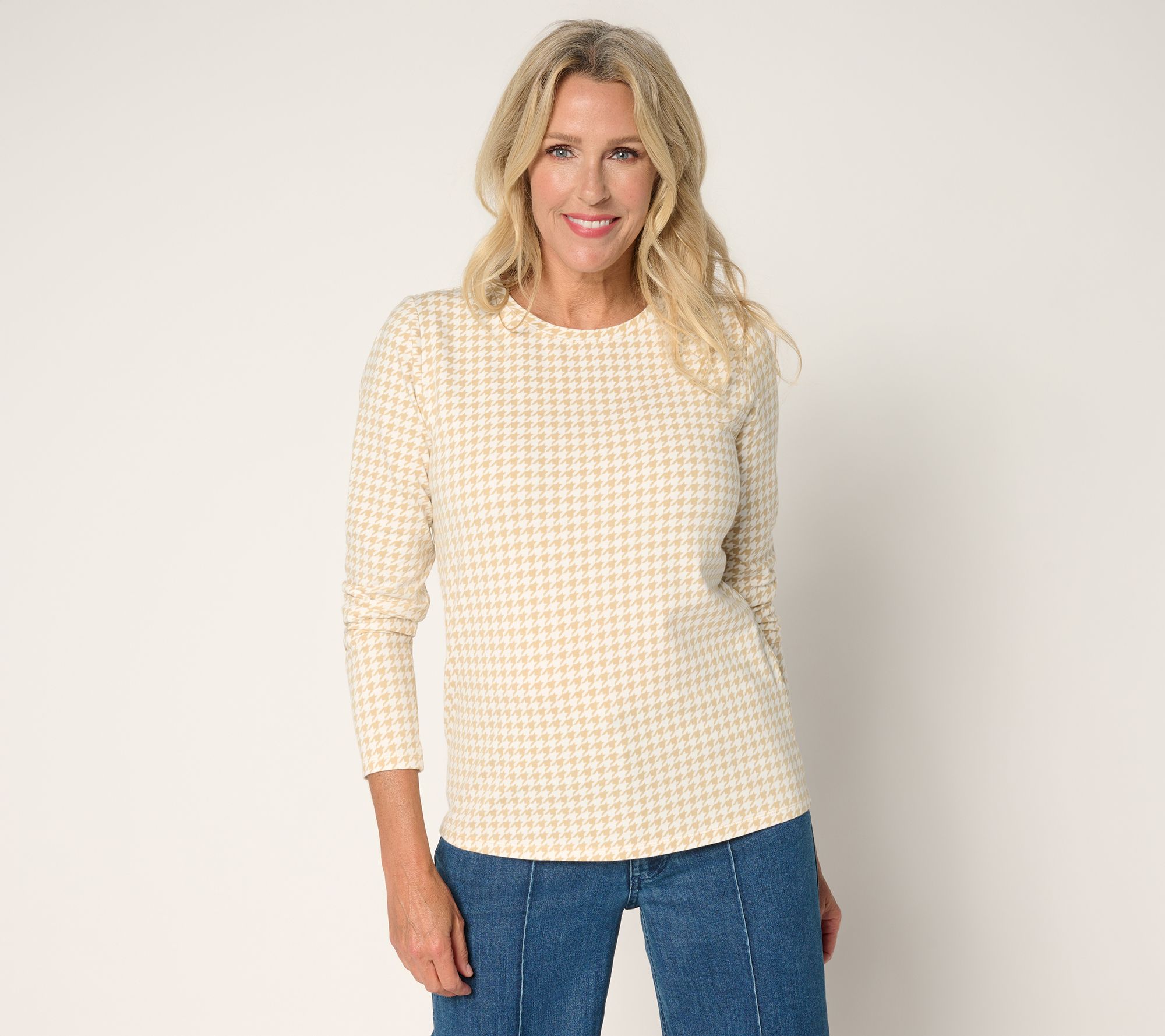 "As Is" BEAUTIFUL by Lawrence Zarian Classic Knit Crew Neck Top