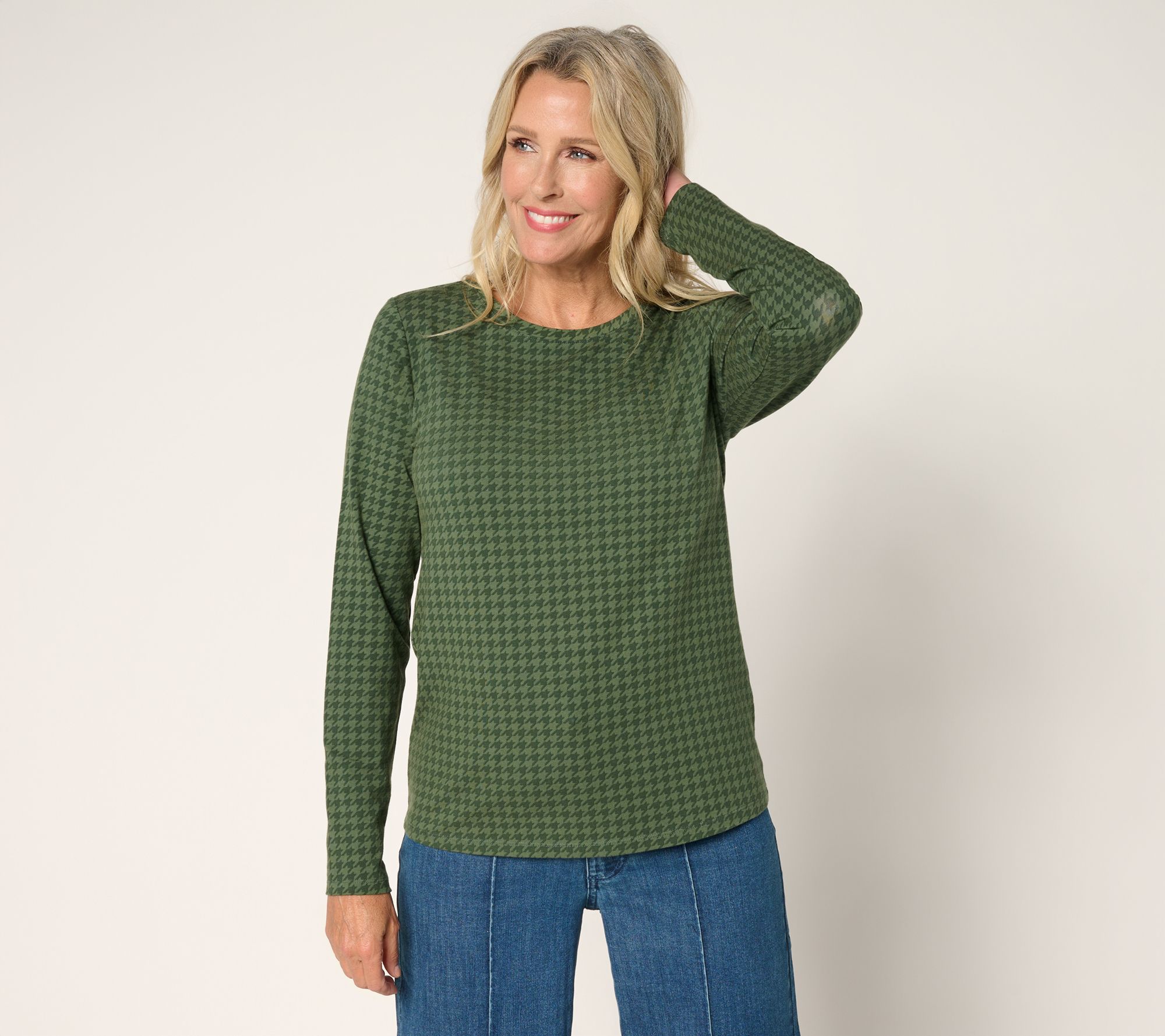 "As Is" BEAUTIFUL by Lawrence Zarian Classic Knit Crew Neck Top
