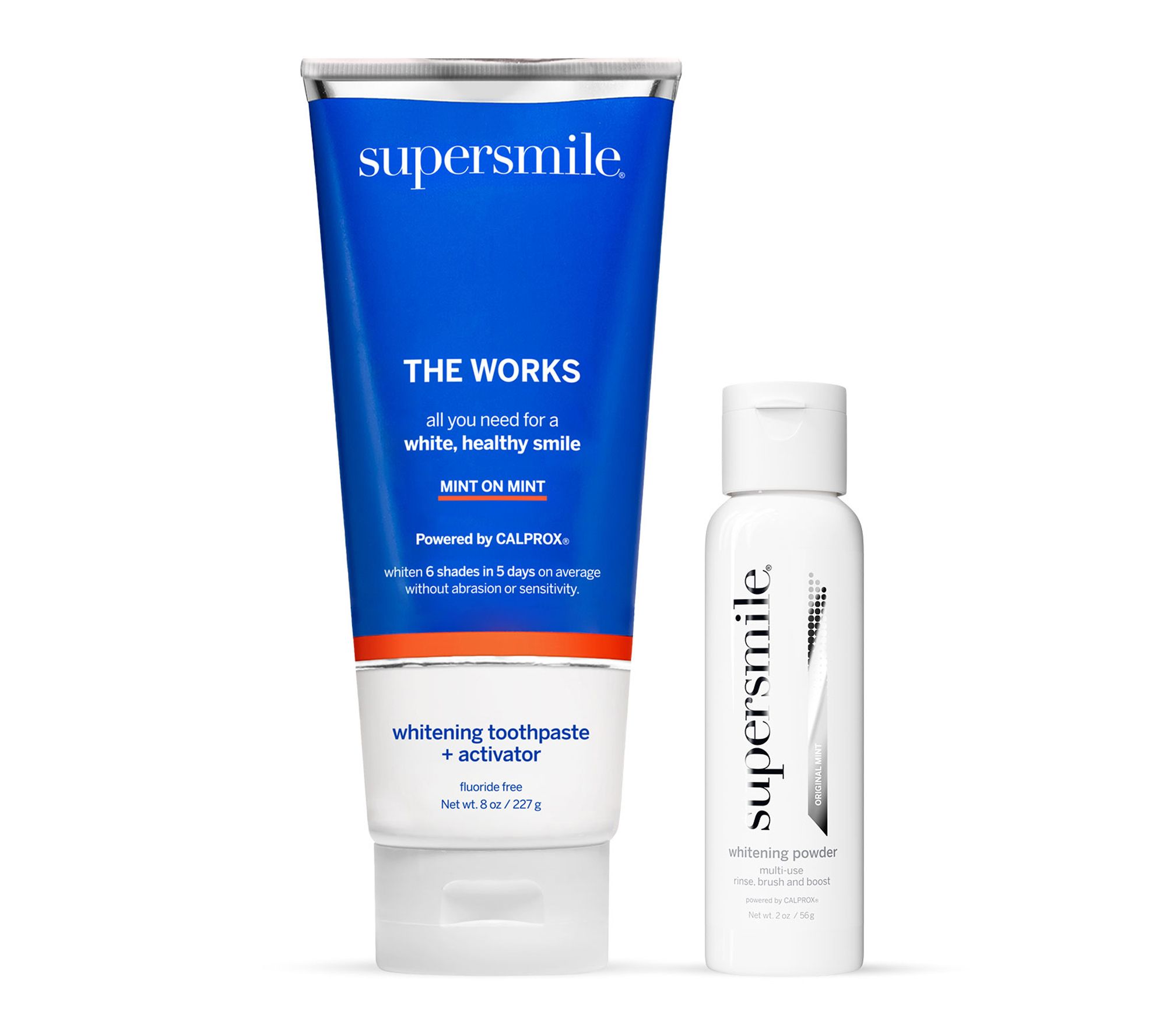 Supersmile Super Powder + The Works Whitening Toothpaste