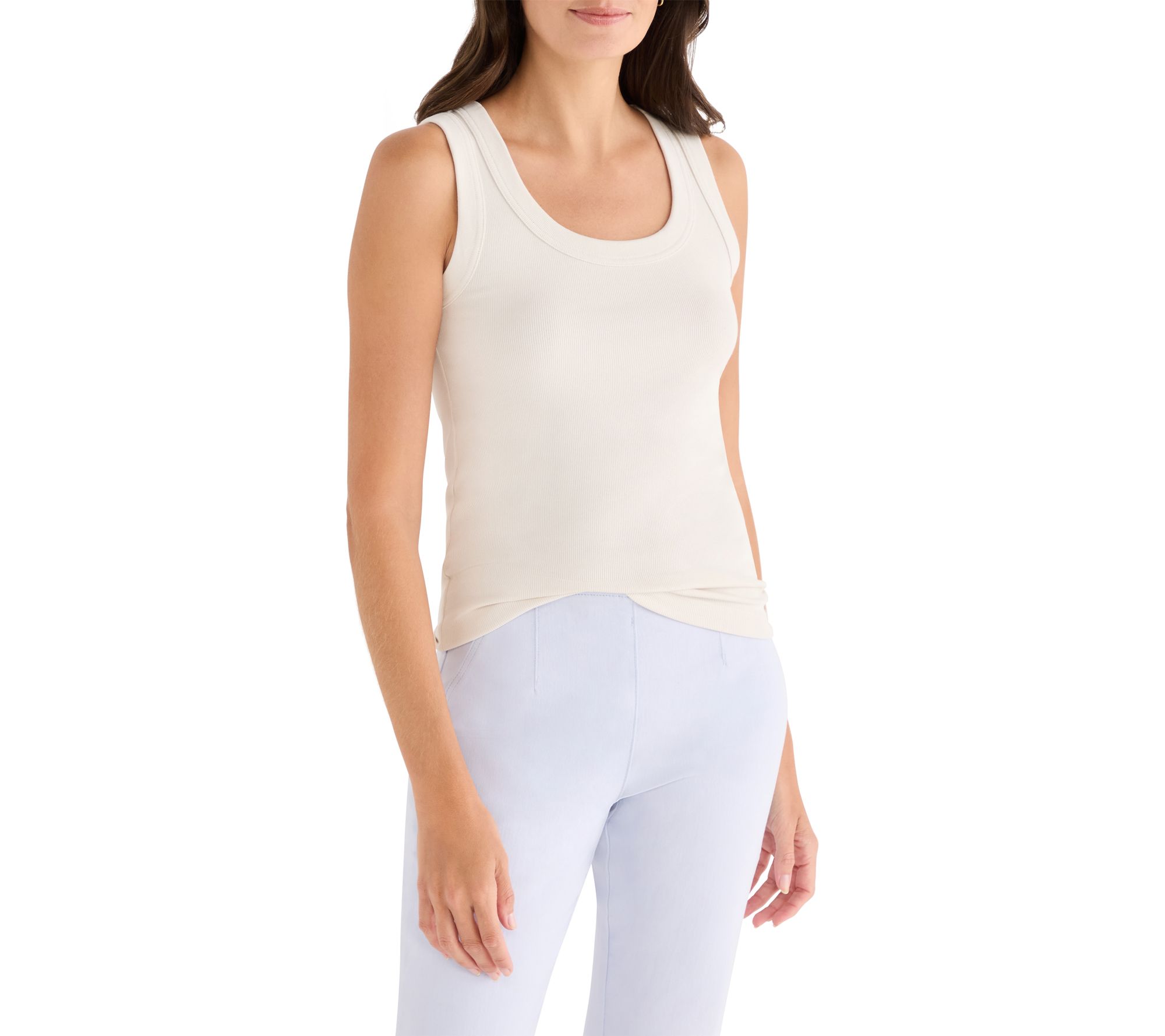 NIC+ZOE Perfect Knit Rib Scoopneck Tank