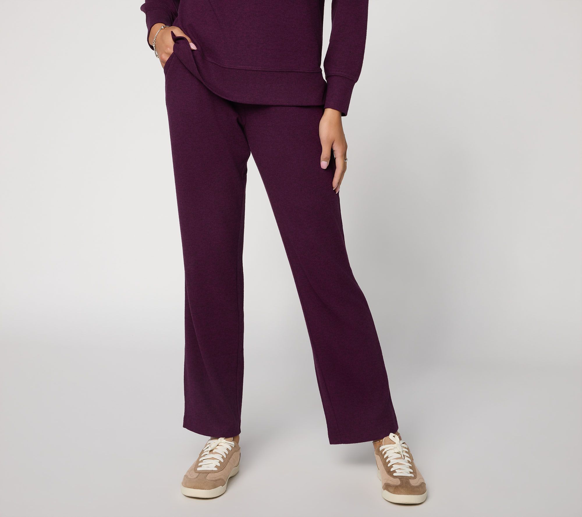 Belle by Kim Gravel Petite Marshbellow Knit Leg Pants