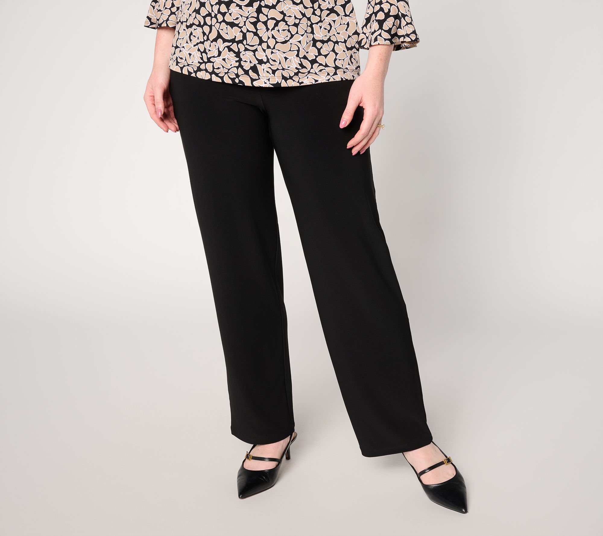 "As Is" Susan Graver Reg LK Luxe Straight Leg Pants