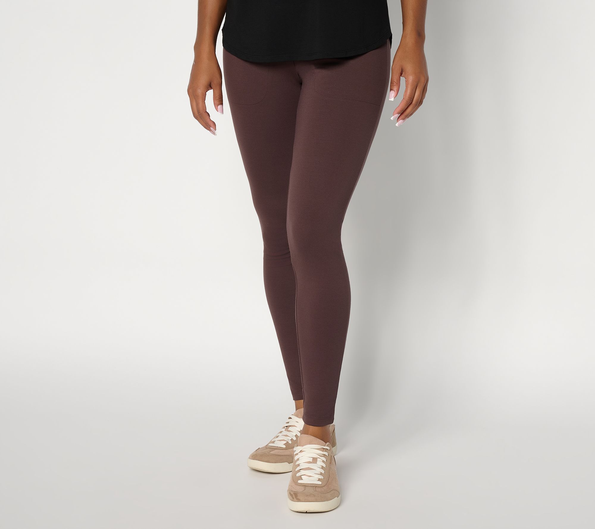 Women with Control Petite Luxe Ponte Full Lngth Empower Legging