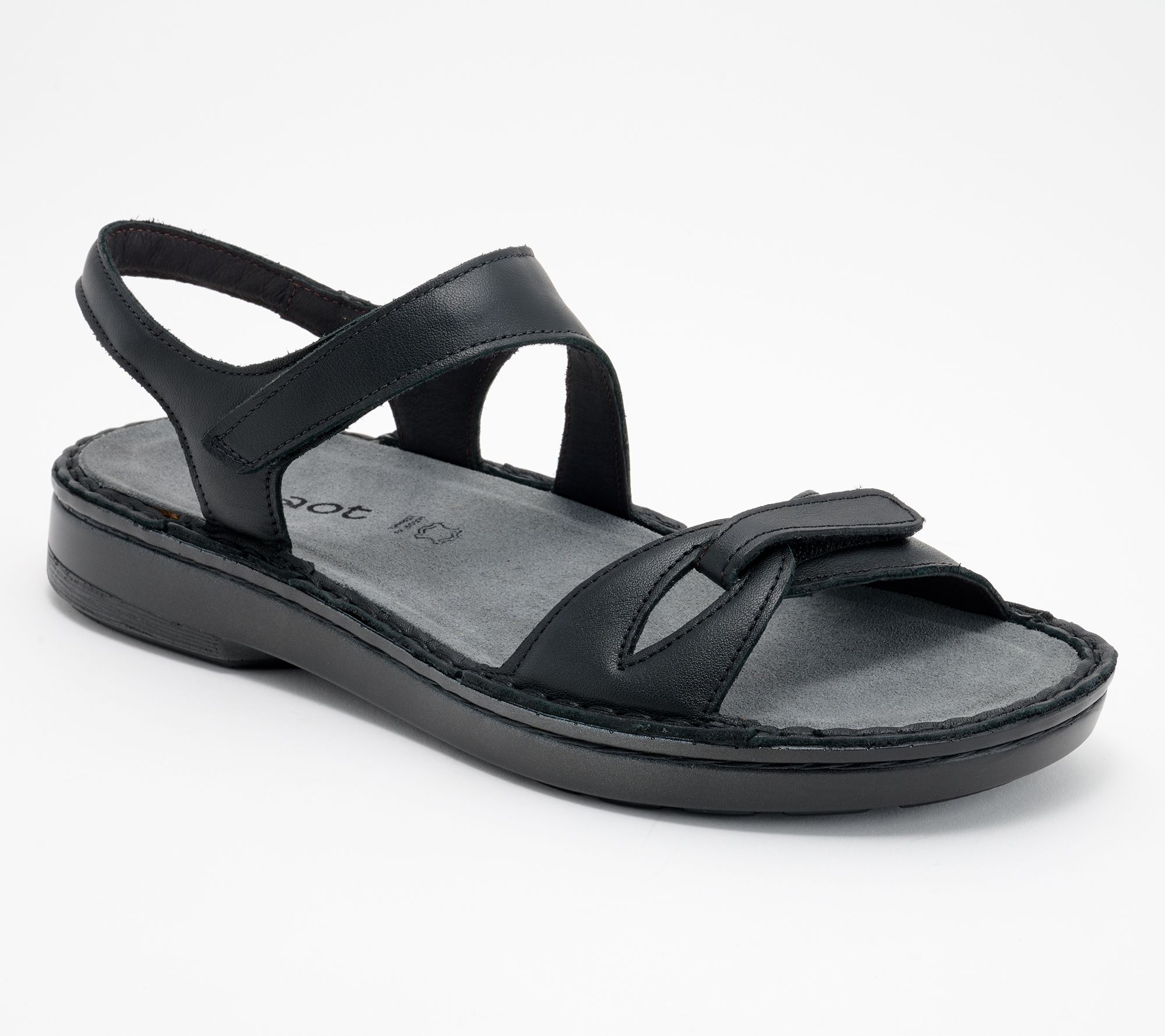 "As Is" Naot Leather Adjustable Sandals - Evora