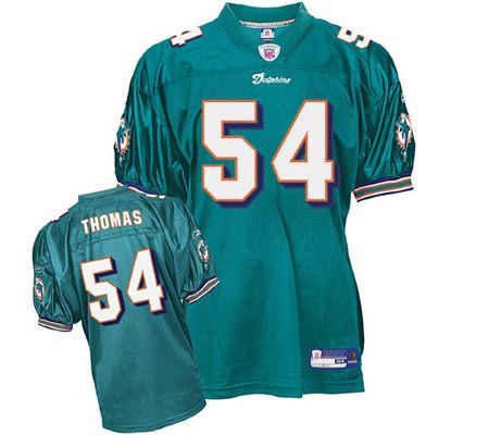 NFL Miami Dolphins Zach Thomas Authentic Team Color Jersey 