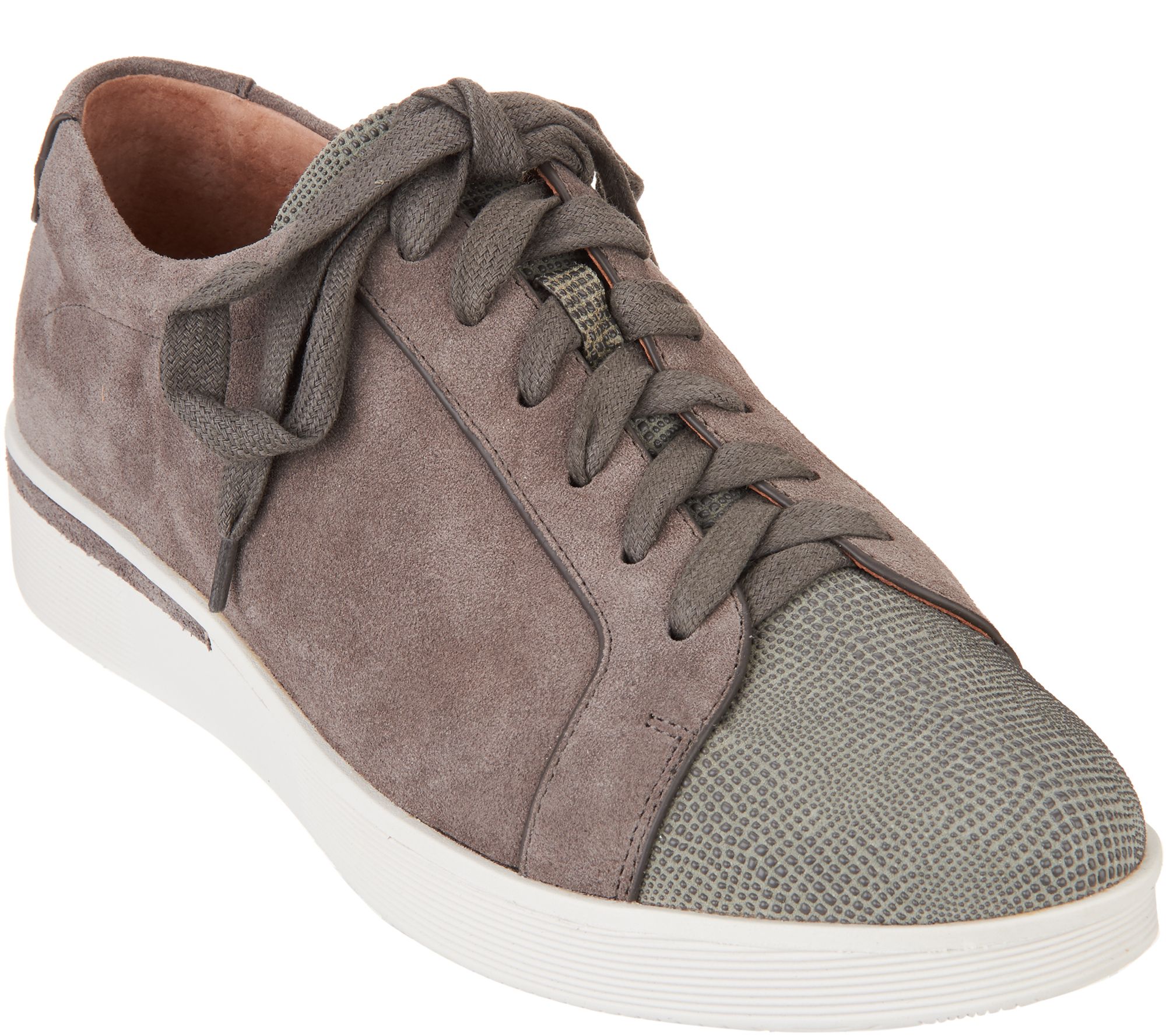 Gentle Souls Leather Lace-up Sneakers - Haddie — QVC.com