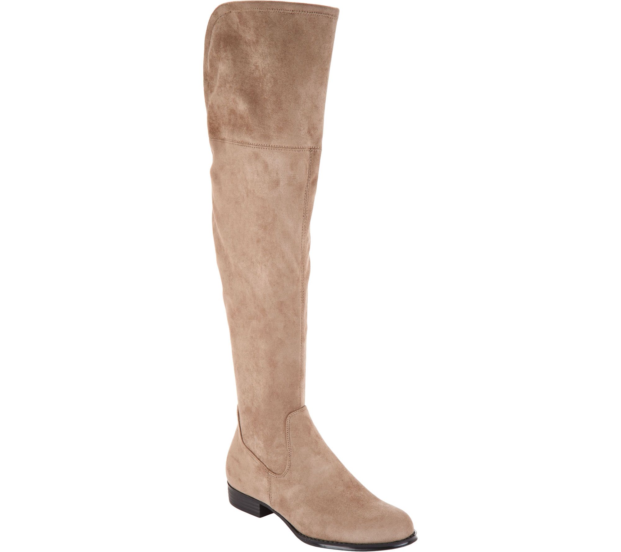 Faux Suede Over-the-Knee Boots 