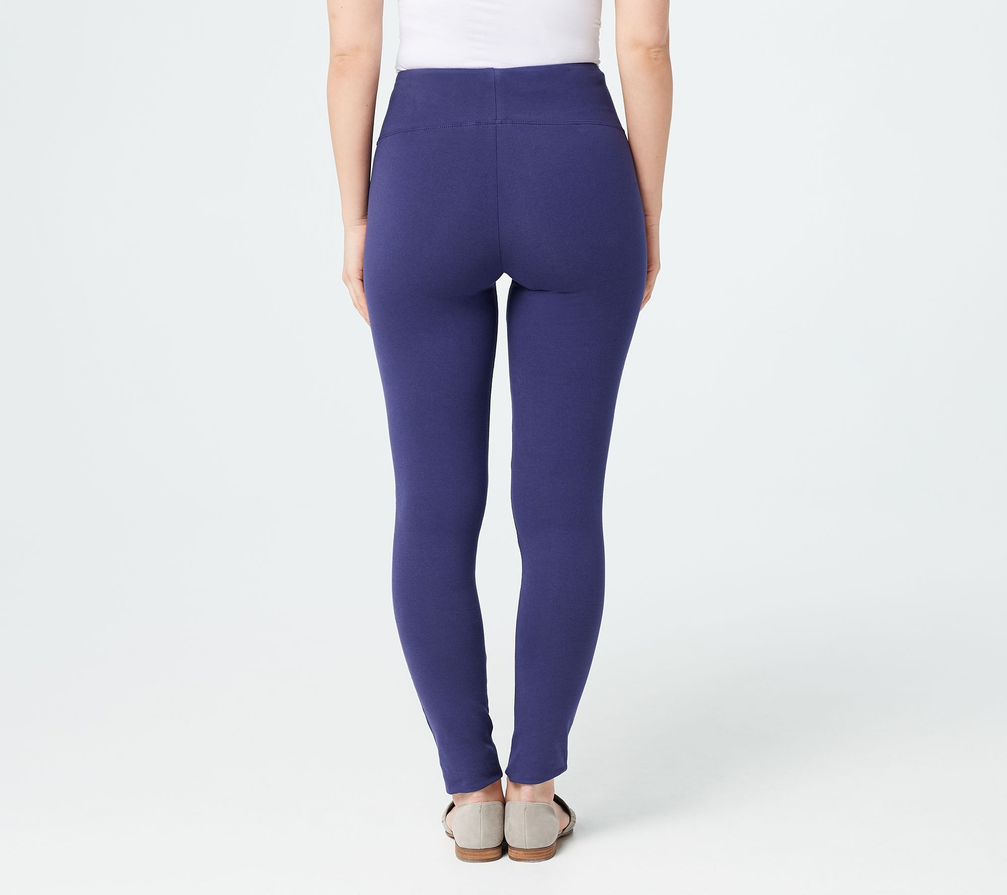 Susan Graver Weekend Premium Stretch Leggings with Front Seam on