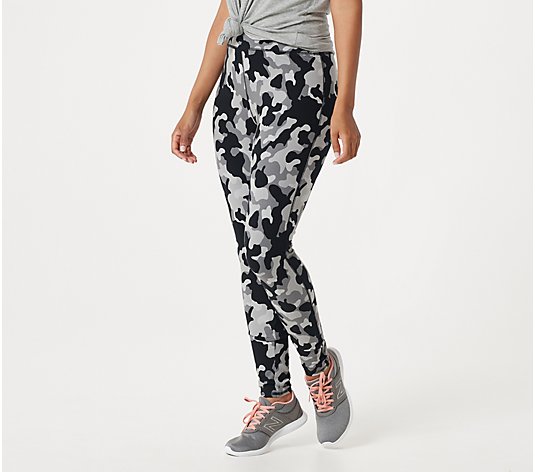 Denim & Co. Active Tall Duo Stretch Printed Leggings