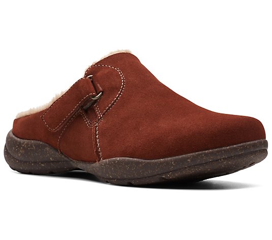 Clarks Collection Leather Warm- Lined Clogs - Roseville Clog