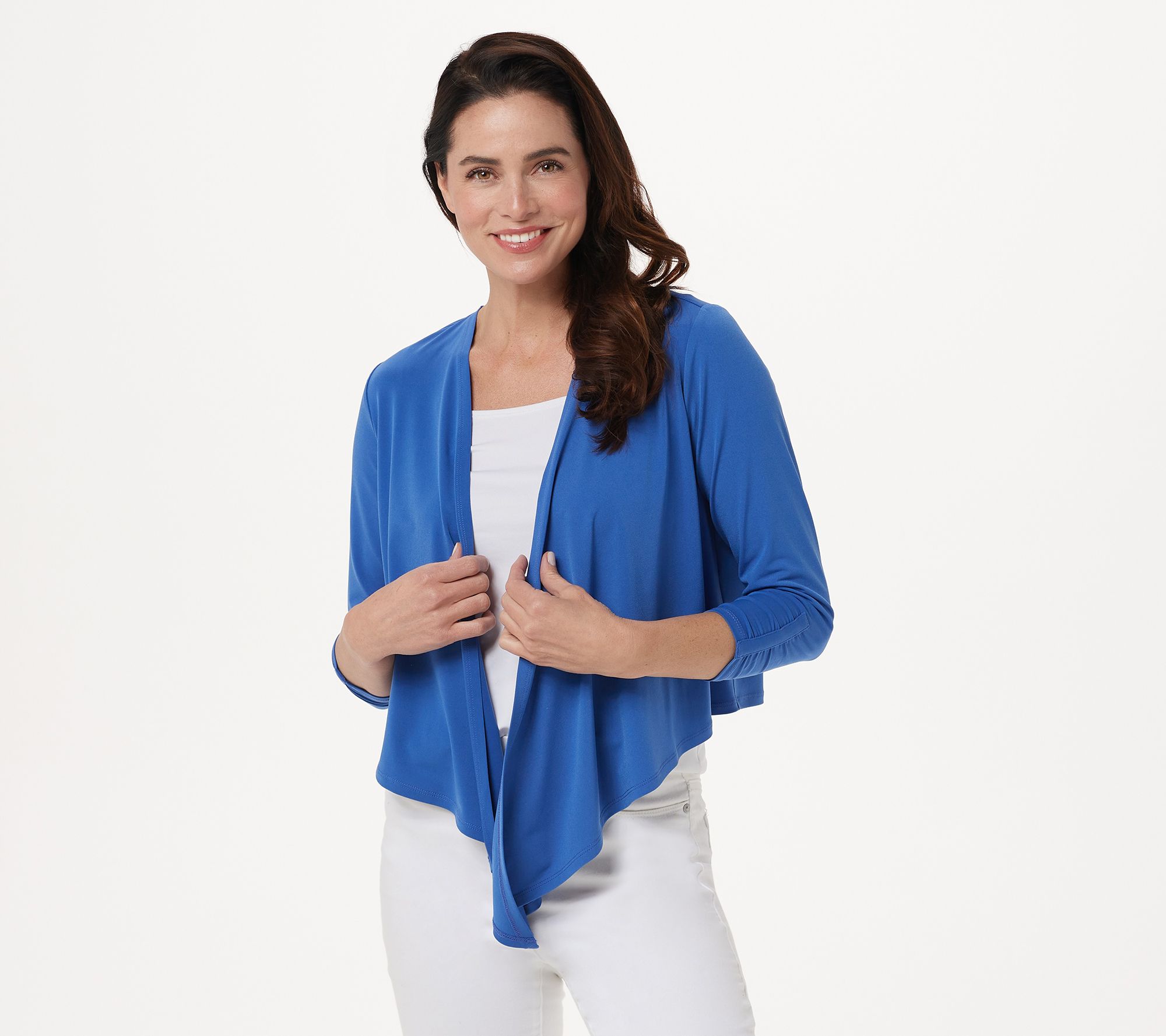 Qvc susan graver deals liquid knit jackets