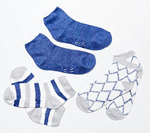  MUK LUKS Vitamin E Mini Crew Socks Set of Three - A470255