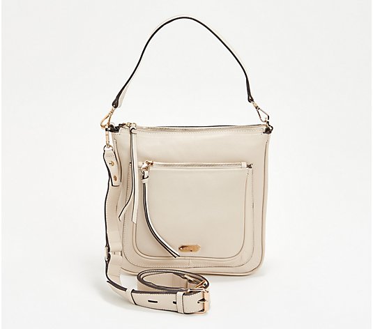 LODIS North/South Zip-Top Leather Messenger - Payton