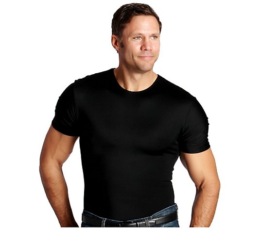 InstantFigure Men's Compression Short Sleeve Crew Neck Shirt