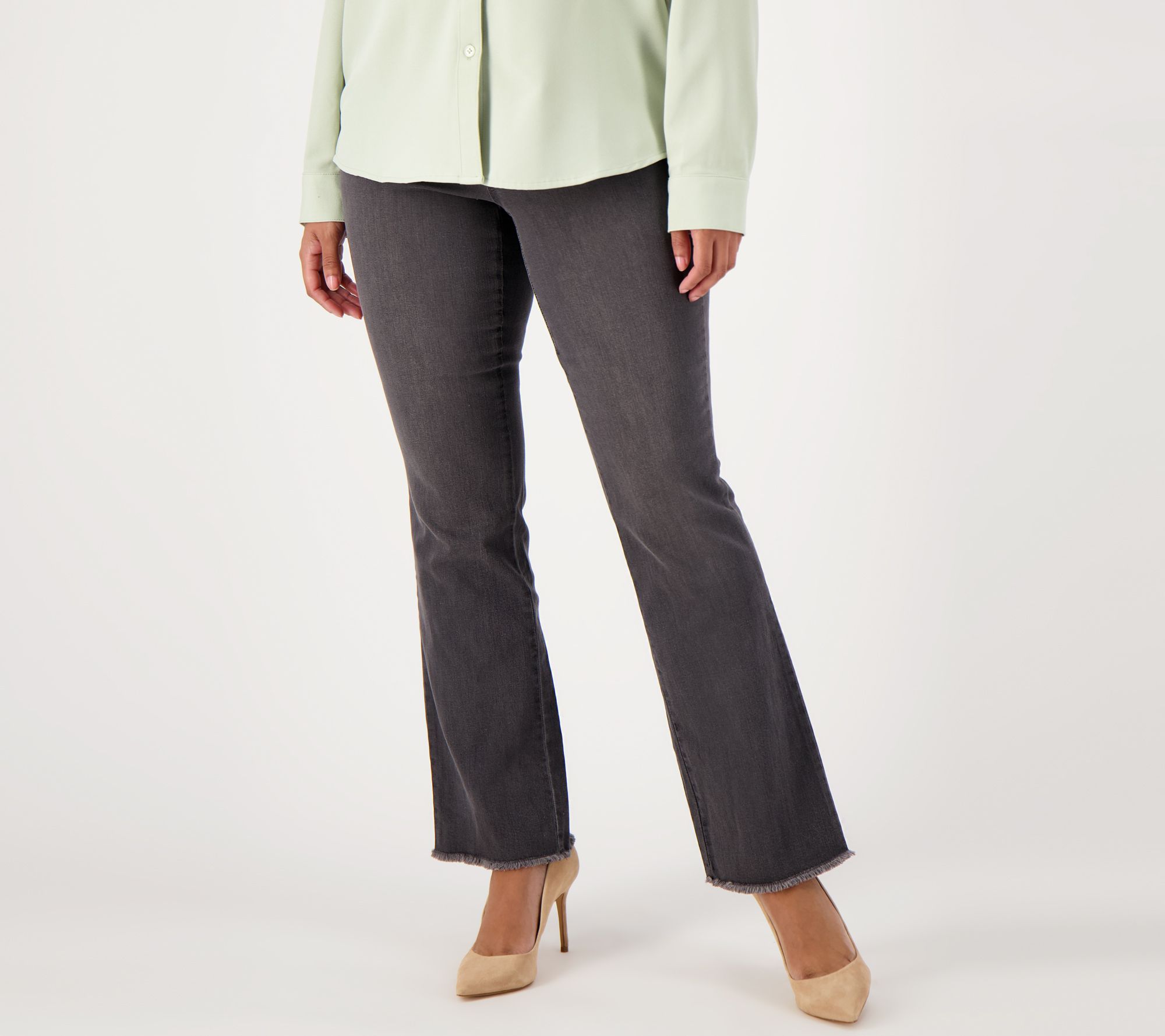 "As Is" Belle by Kim Gravel Pet TripleLuxe Denim Boot-Cut Jean