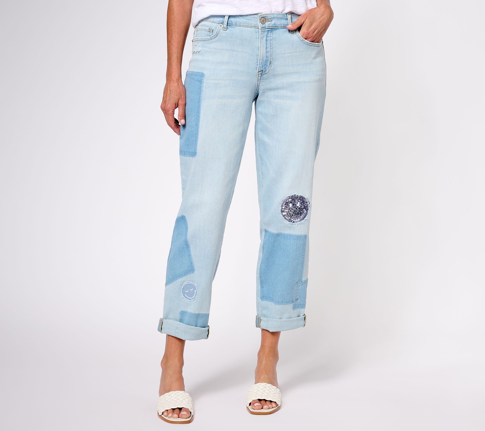 LOGO by Lori Goldstein x Smiley World Special Edition Regular Jeans ...
