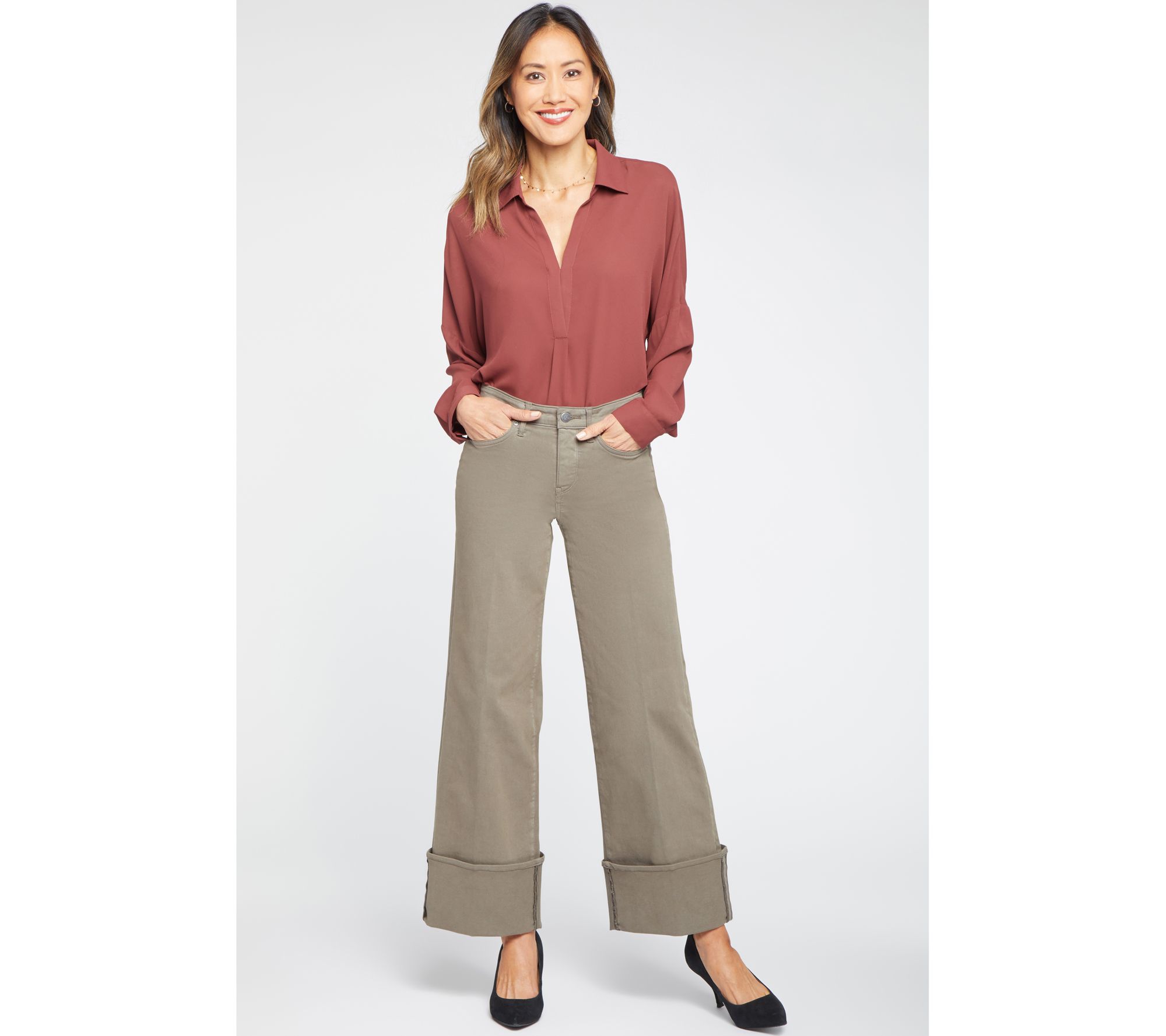 NYDJ Teresa Wide Leg with Deep Cuffs