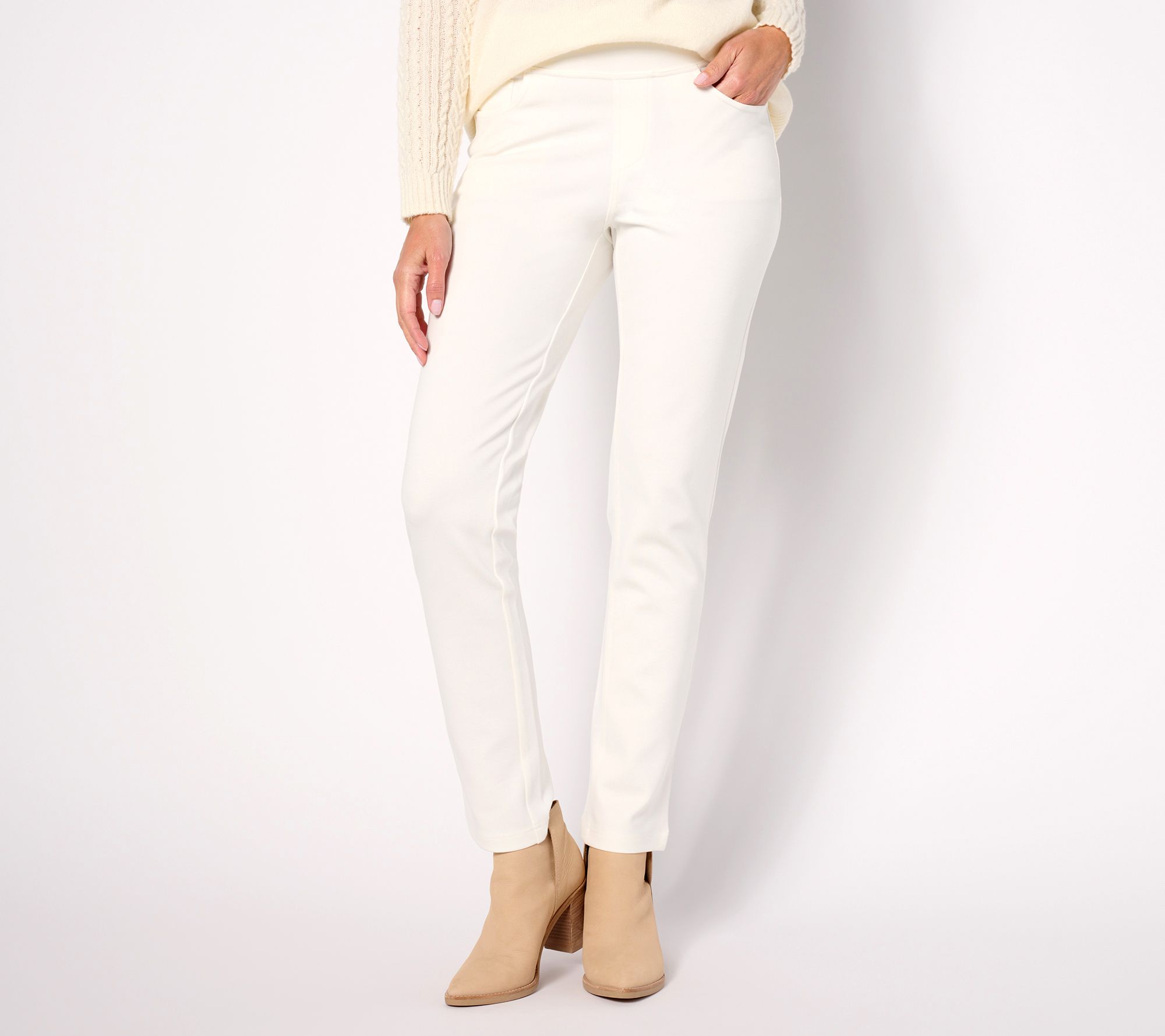 Belle by Kim Gravel Tall Perfect Ponte Straight Leg Pant