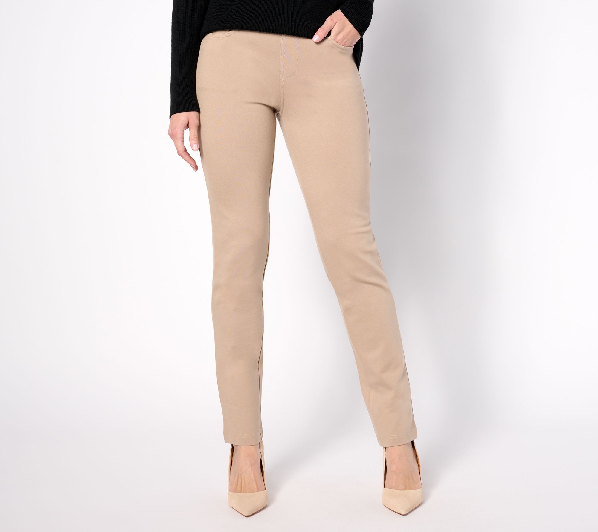 Belle by Kim Gravel Tall Perfect Ponte Straight Leg Pant