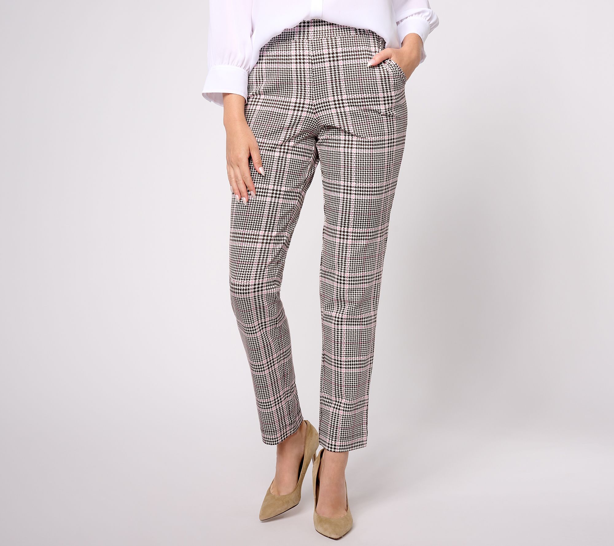 Denim & Co. Duo Stretch Tall Any Day Slim Straight Pant