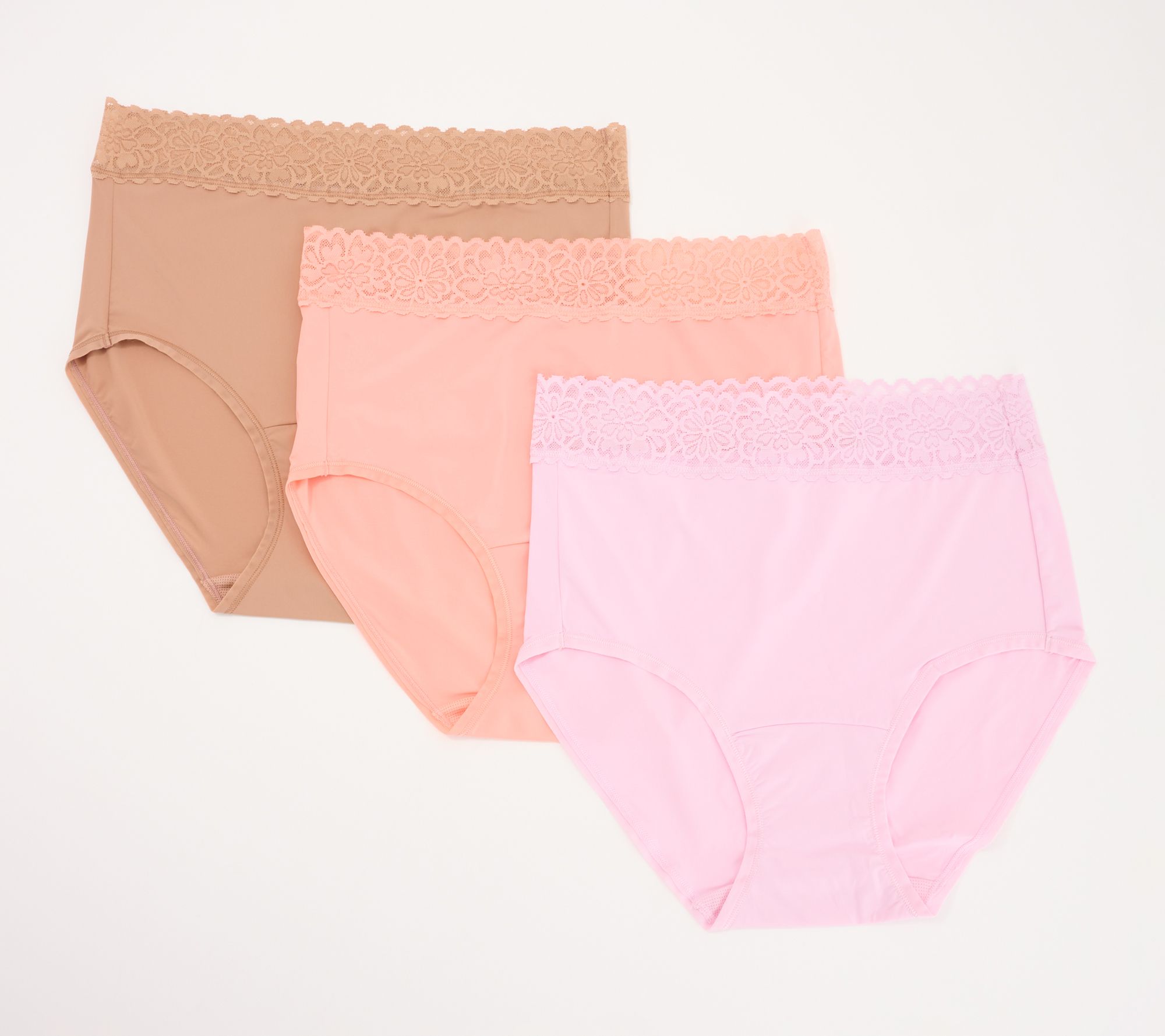 BREEZIES Modern Cotton Hi-Cut Panties Set of 3 pairs A463841