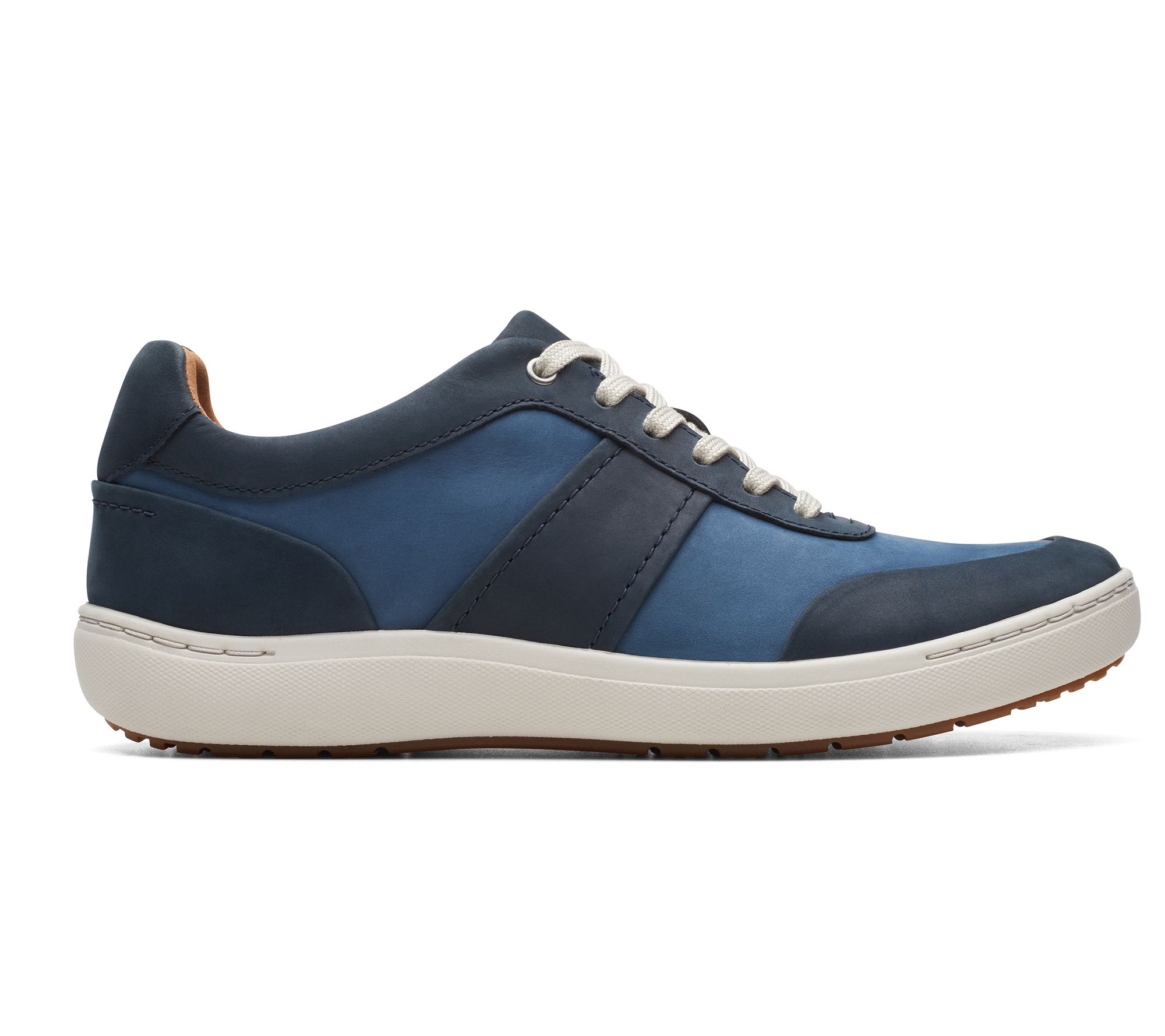"As Is" Clarks Lace-Up Leather Sneaker - Nalle Fern