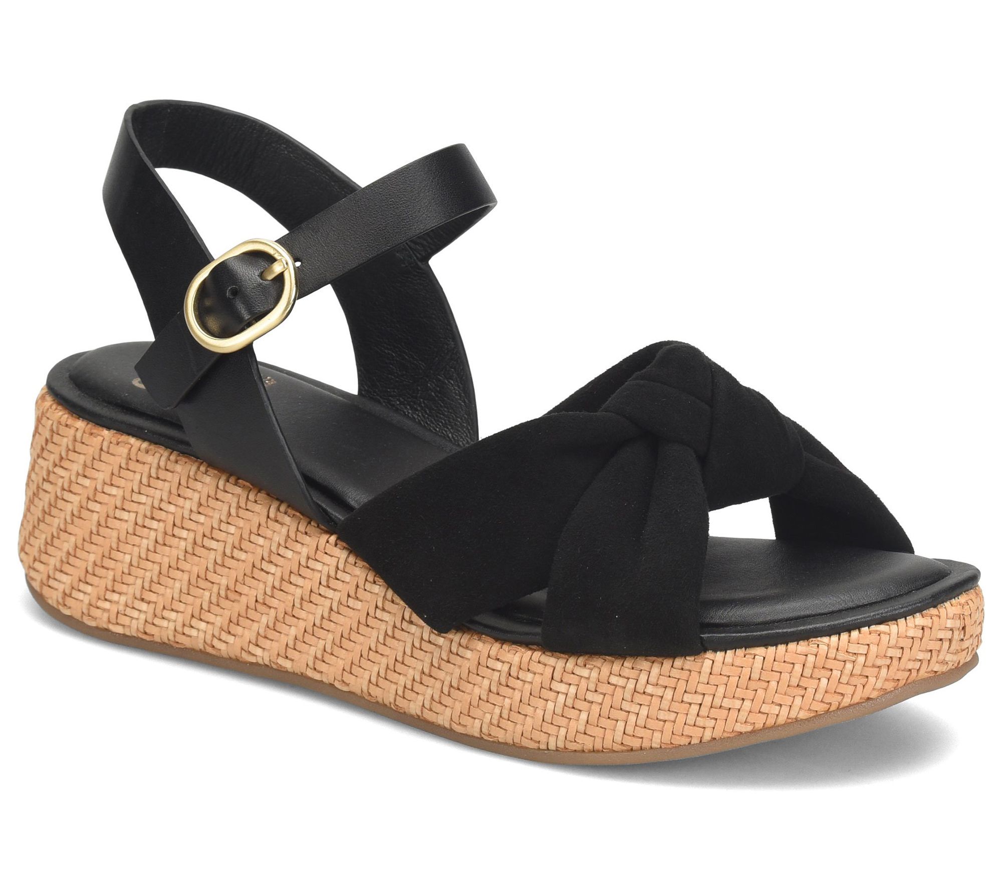 Sofft Knotted Upper Leather Wedge - Farah