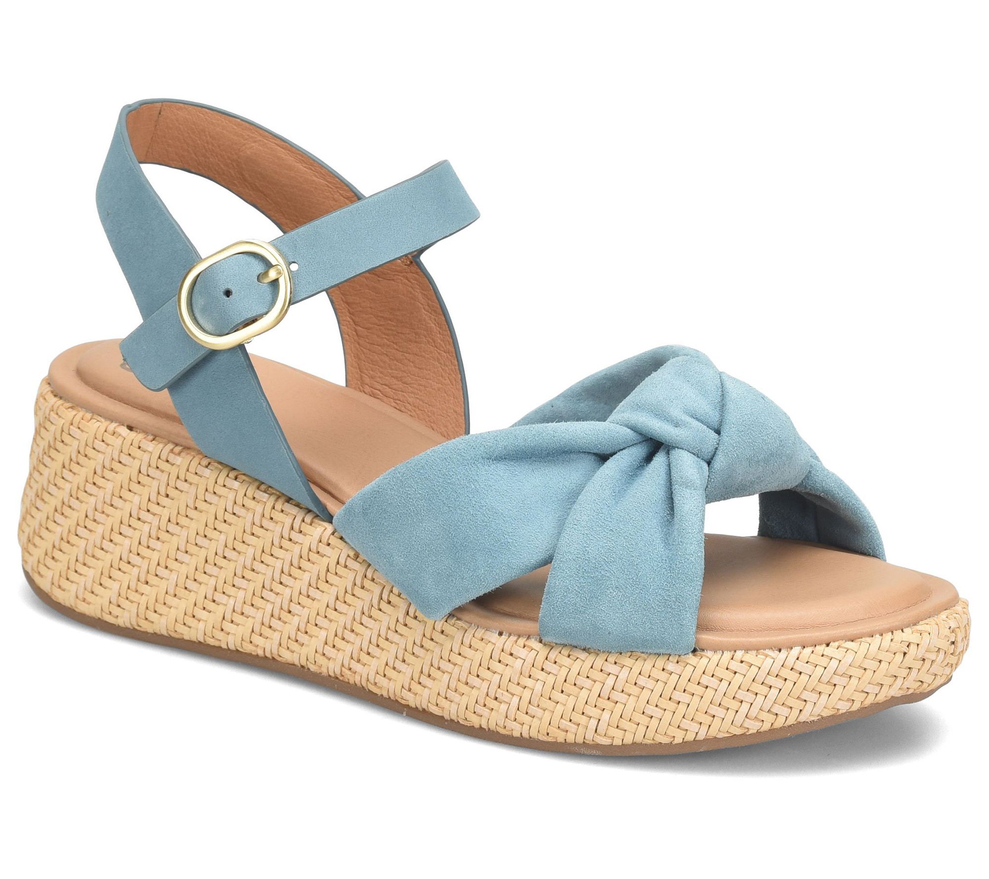 Sofft Knotted Upper Leather Wedge - Farah