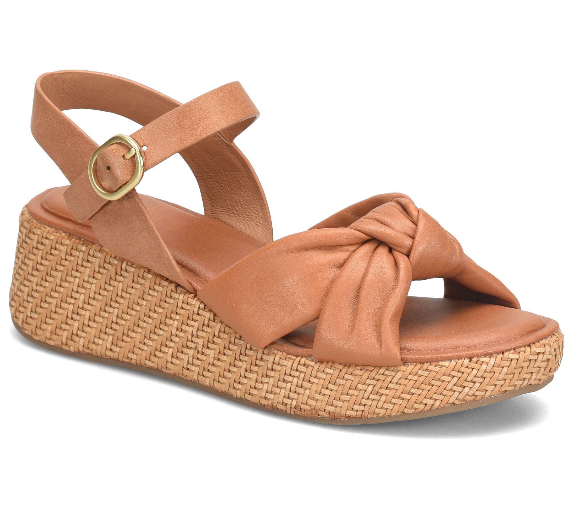 Sofft Knotted Upper Leather Wedge - Farah