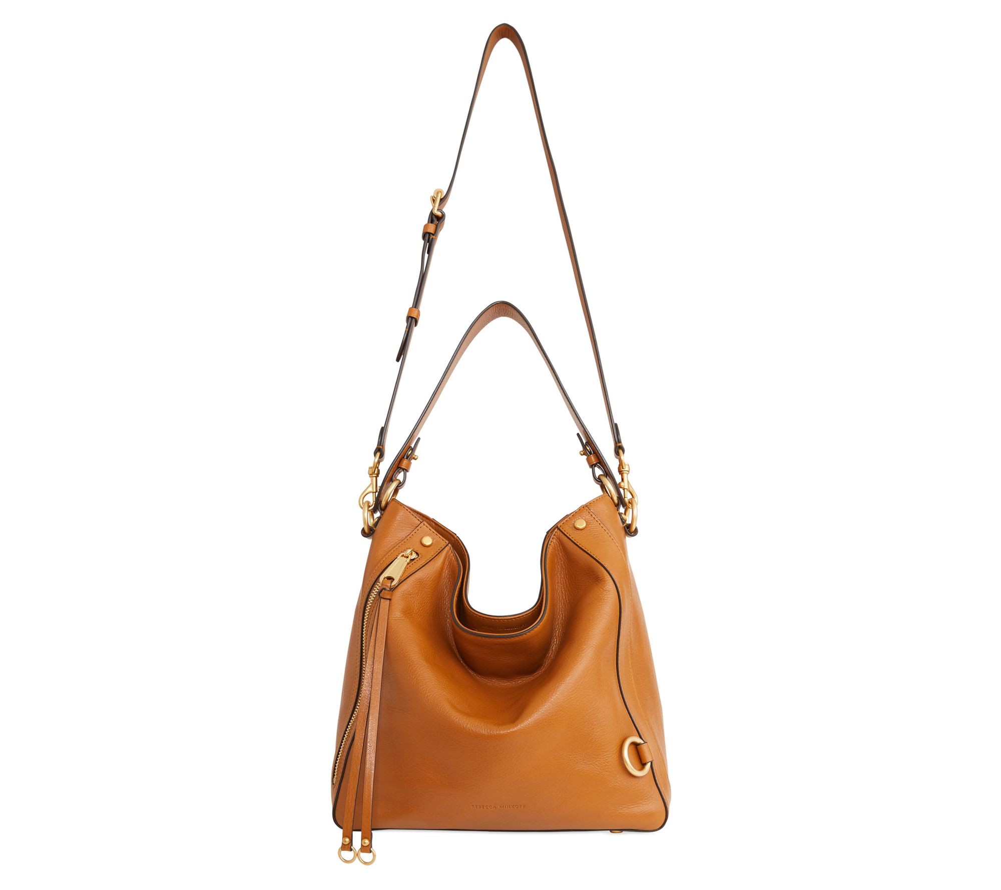 Rebecca Minkoff Mab Leather Hobo Bag - QVC.com