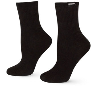 LECHERY Unisex Classic Cotton Blend Tab Crew Socks - 1 Pair