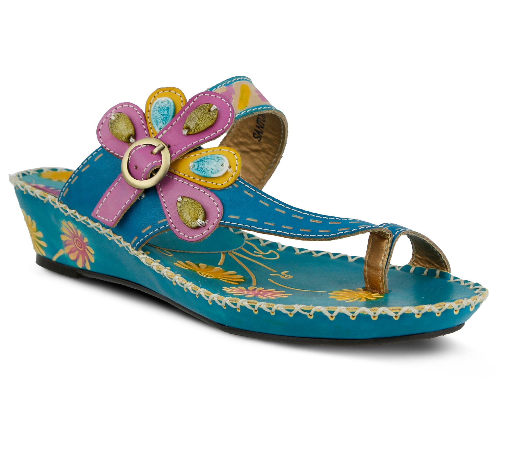 L'Artiste by Spring Step Toe Loop Sandals - Santorini