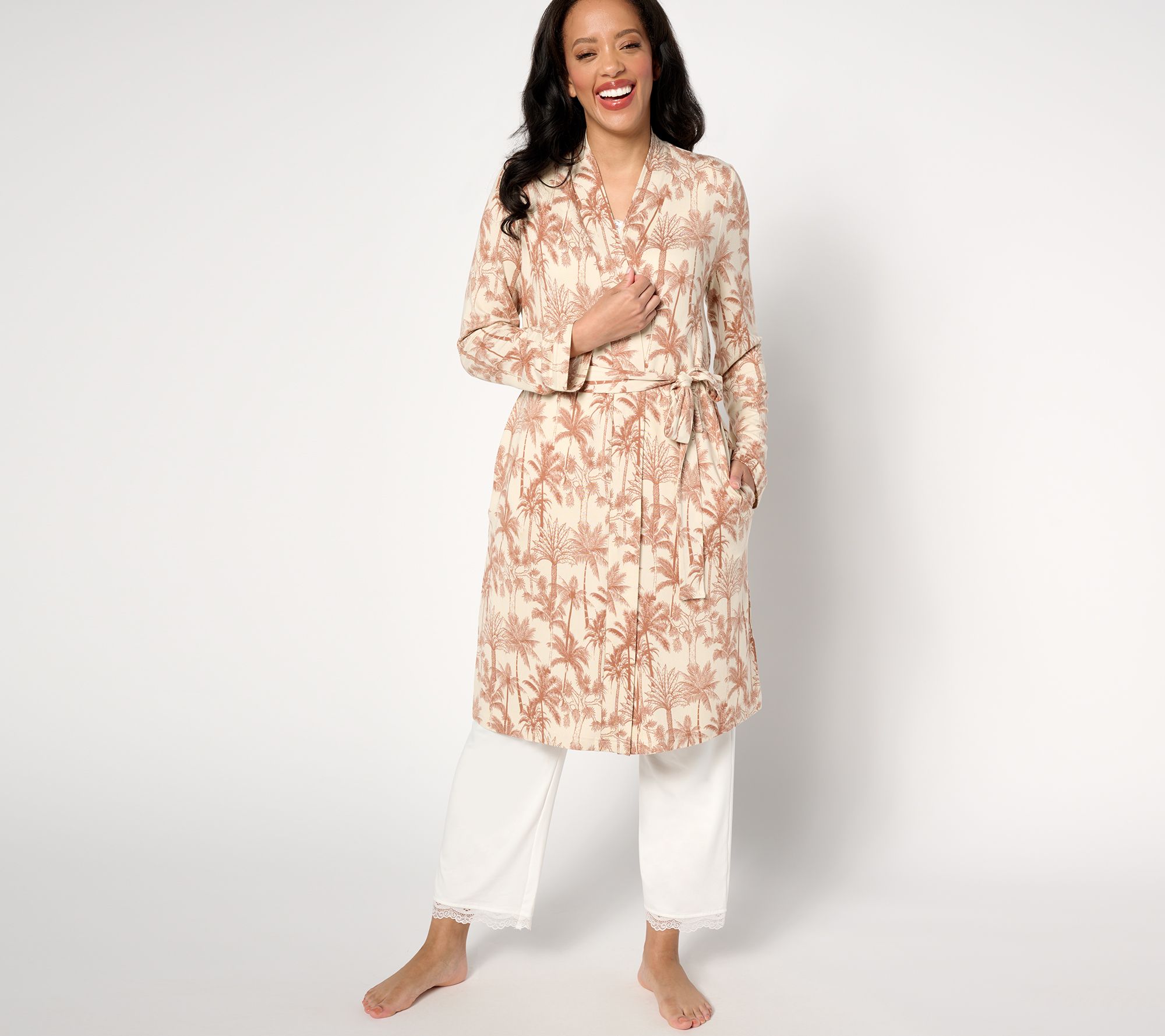 "As Is" Bumblebella by Jill Martin Dreamy Jersey Kimono Robe