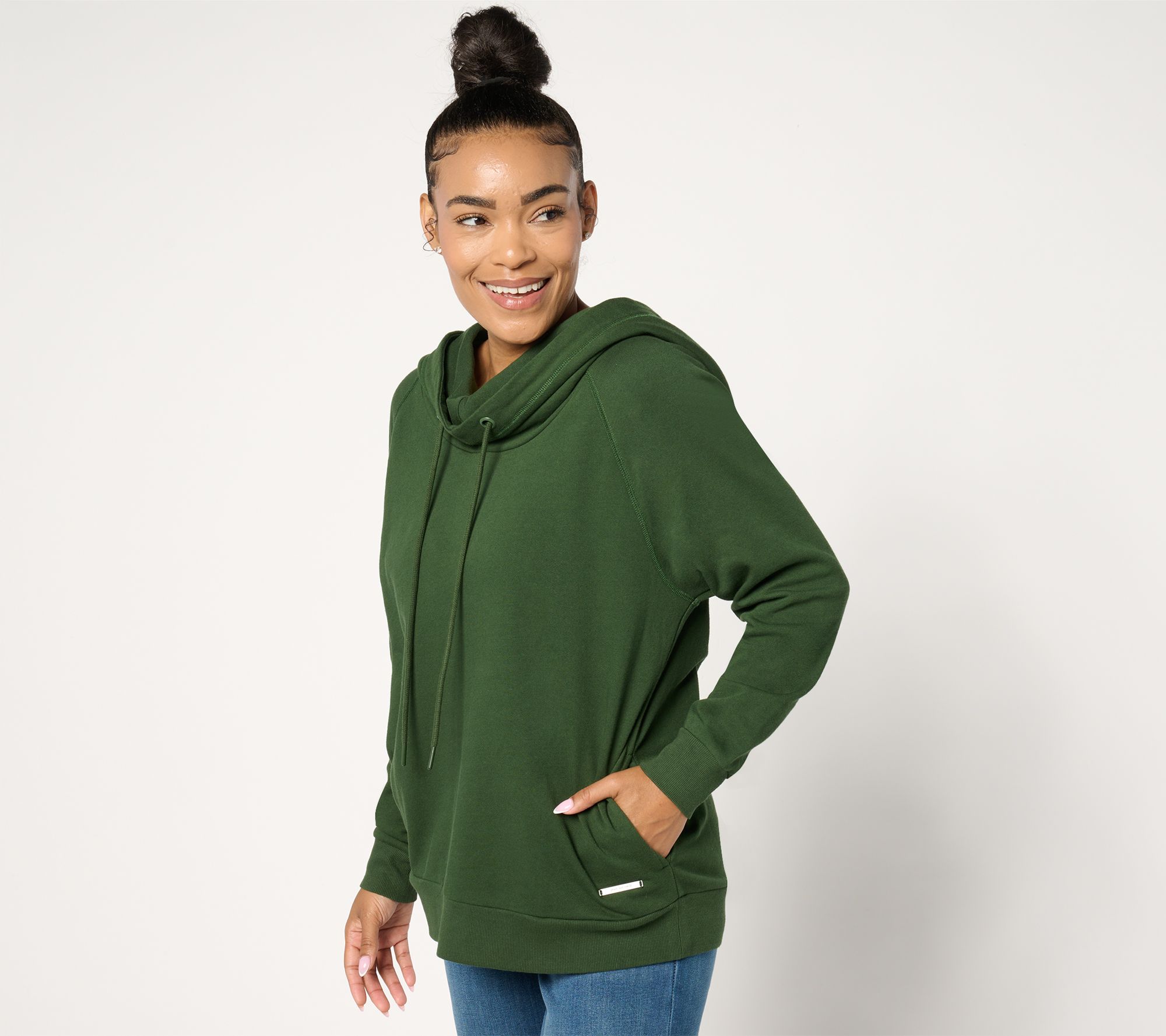 Peace Love World Alina French Terry Cowl Neck Sweatshirt