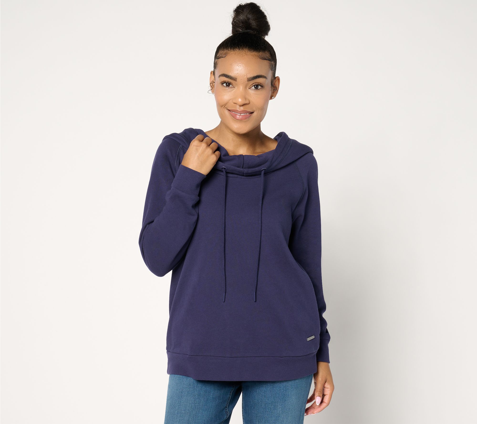 Peace Love World Alina French Terry Cowl Neck Sweatshirt