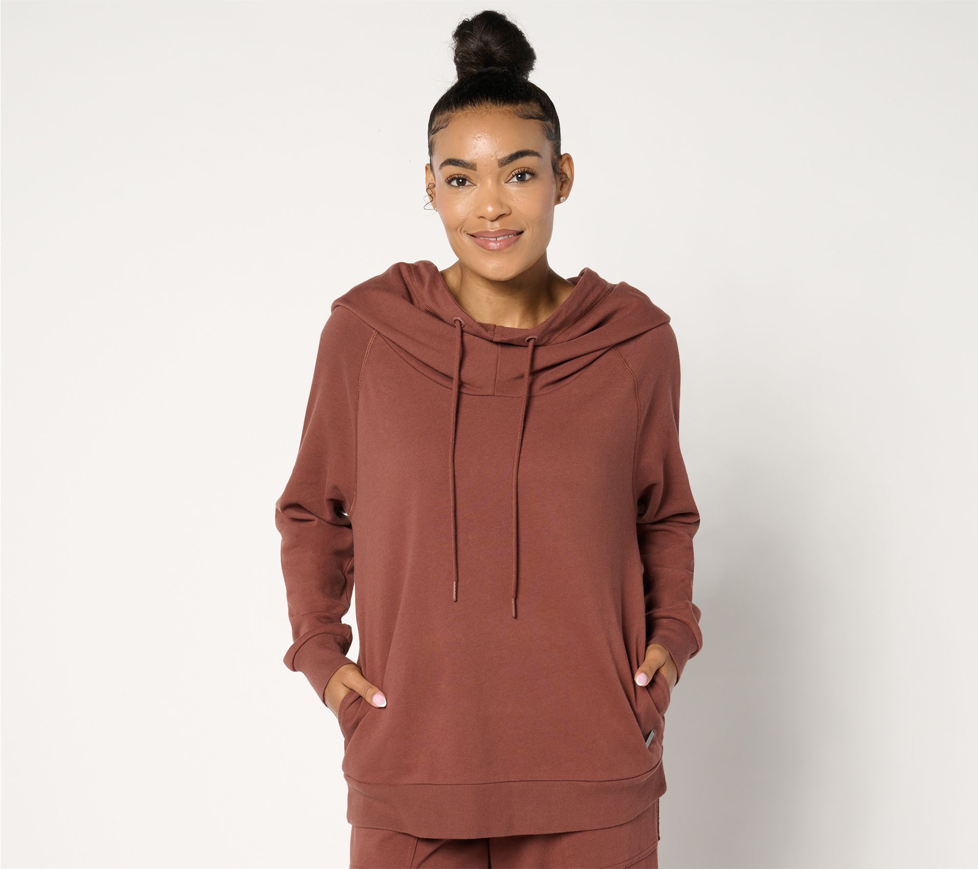 Peace Love World Alina French Terry Cowl Neck Sweatshirt