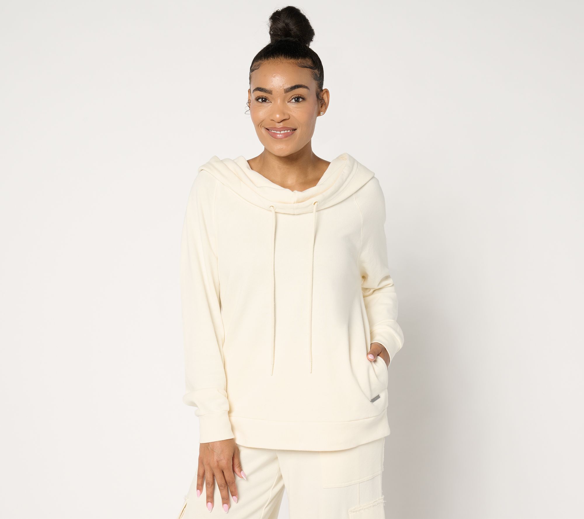 Peace Love World Alina French Terry Cowl Neck Sweatshirt