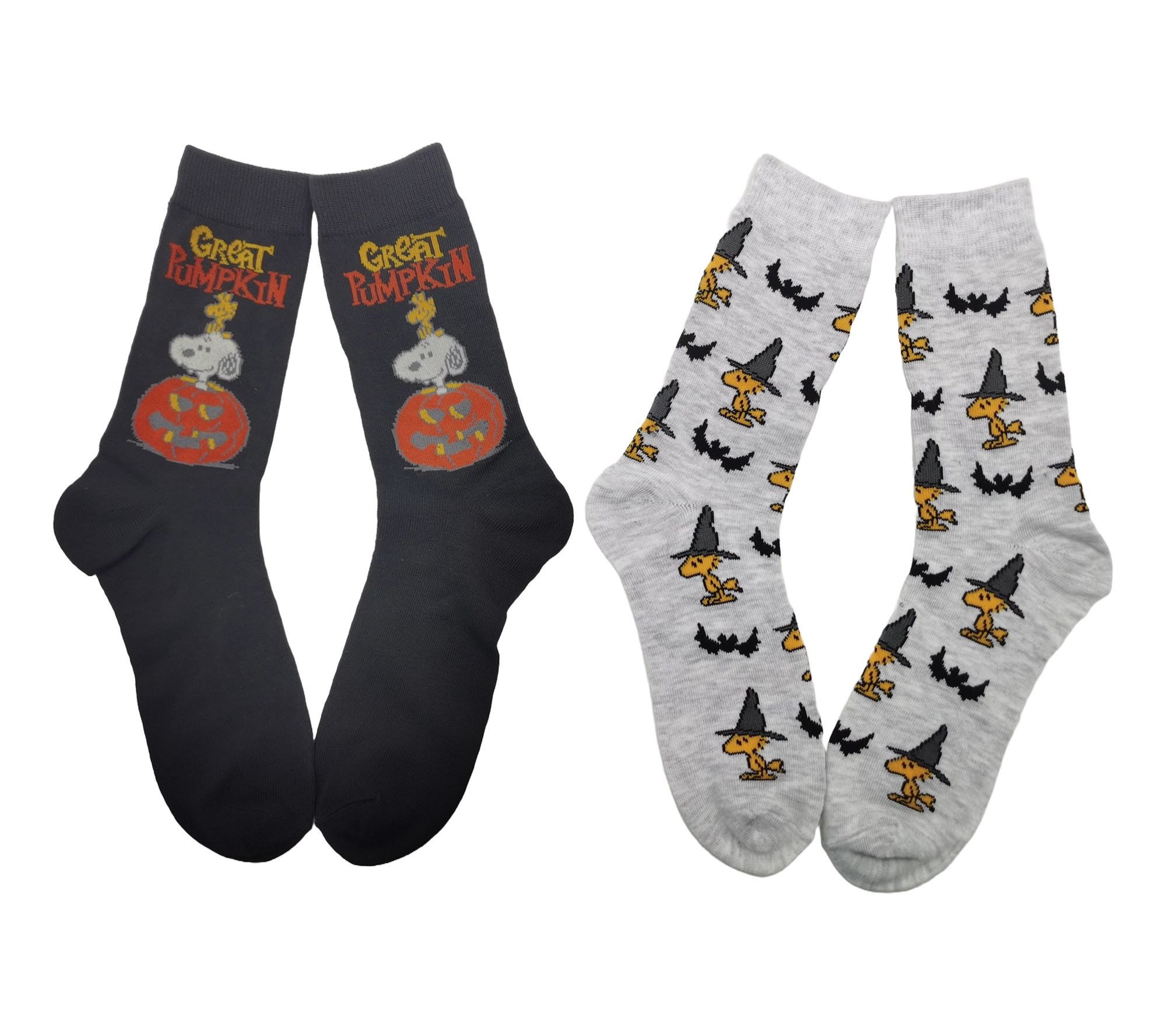 Peanuts Men's Halloween Crew Sock Set - 2 Pair