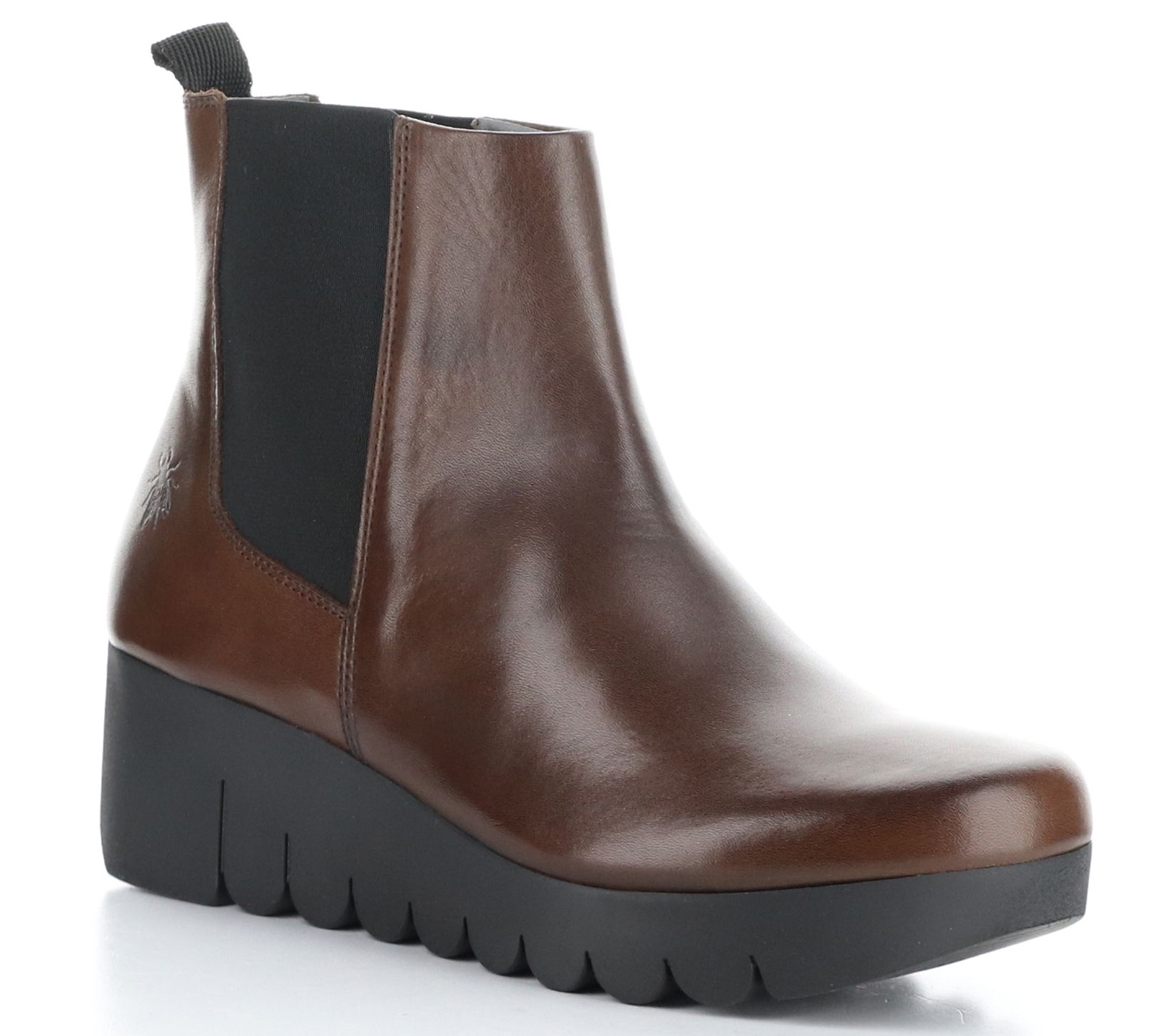 Fly London Leather Pull On Wedge Boot- Vaze