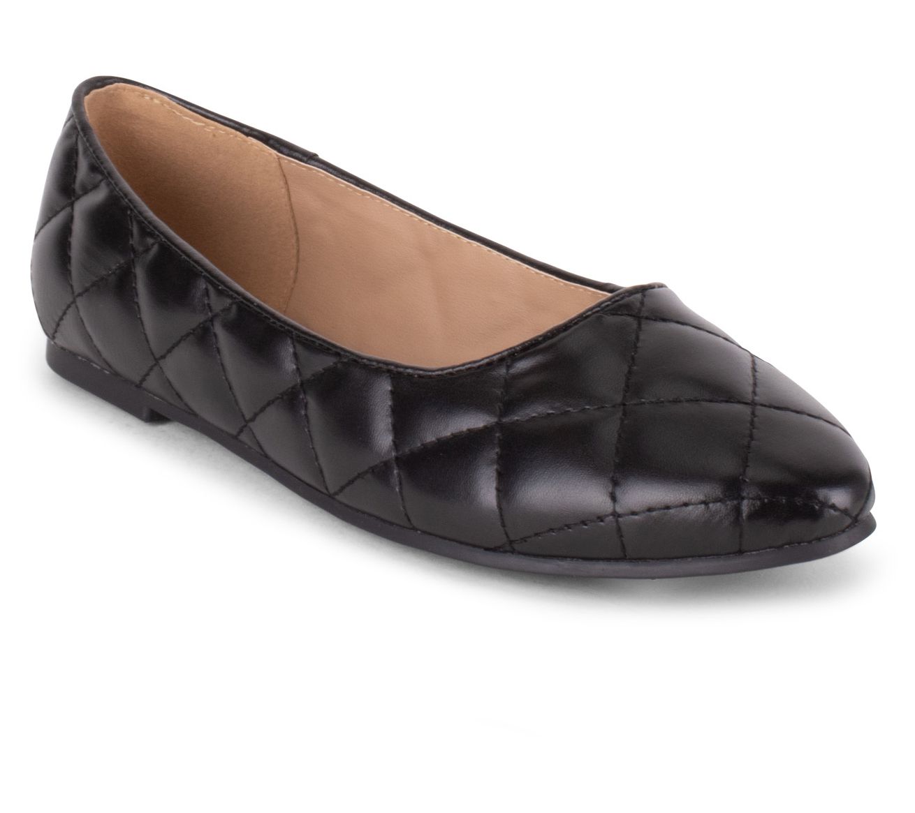 quilted ballet flat