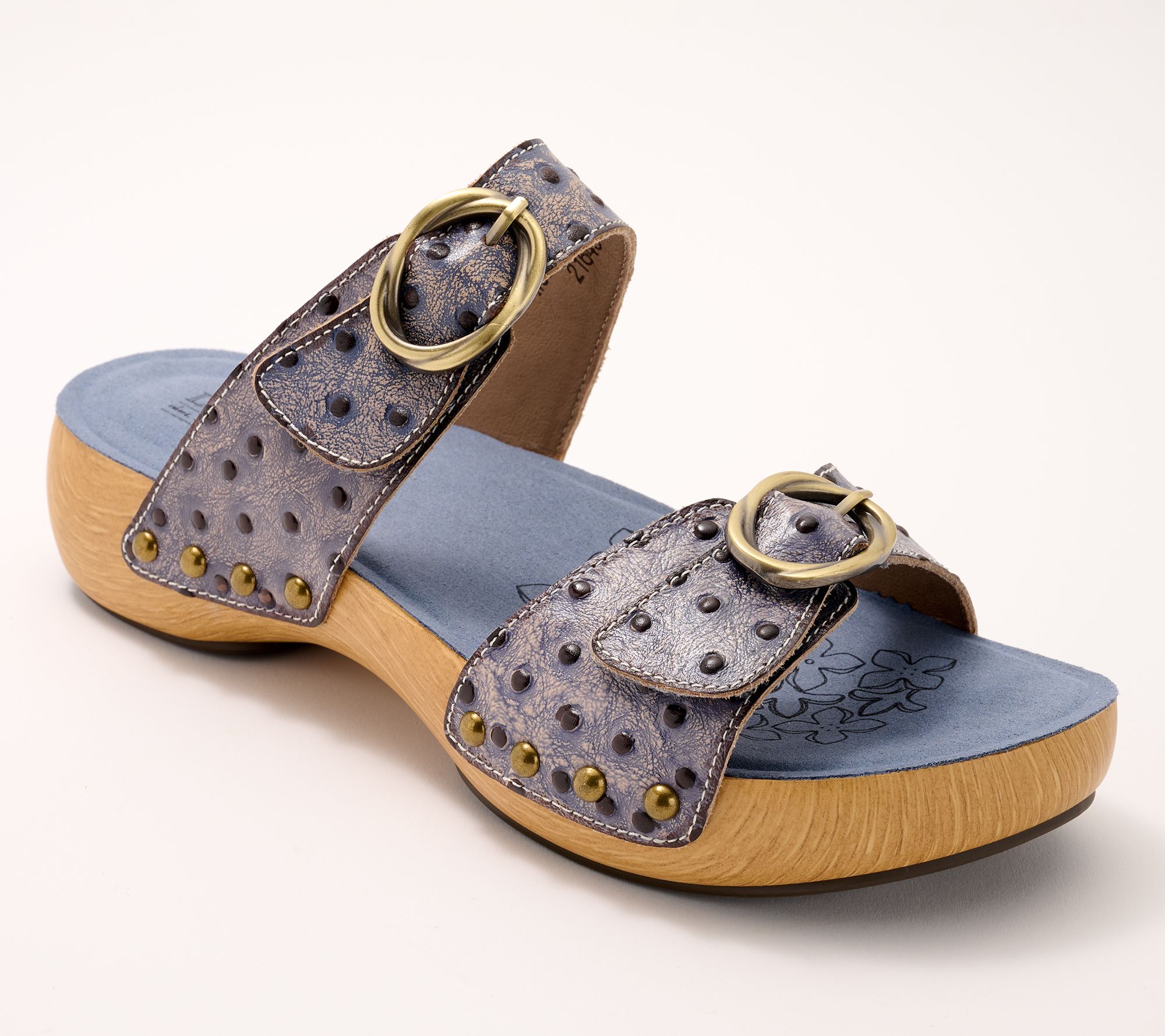 L'Artiste by Spring Step Leather Slide Sandals Nostalgish