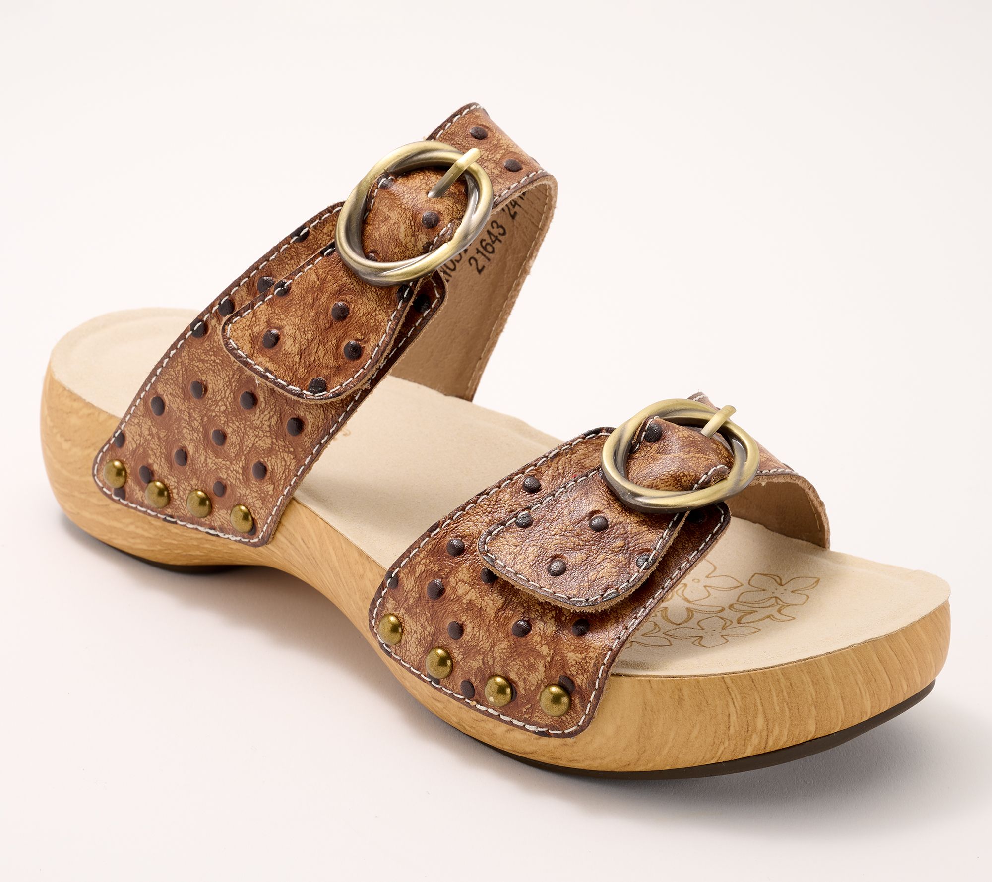 L'Artiste by Spring Step Leather Slide Sandals Nostalgish