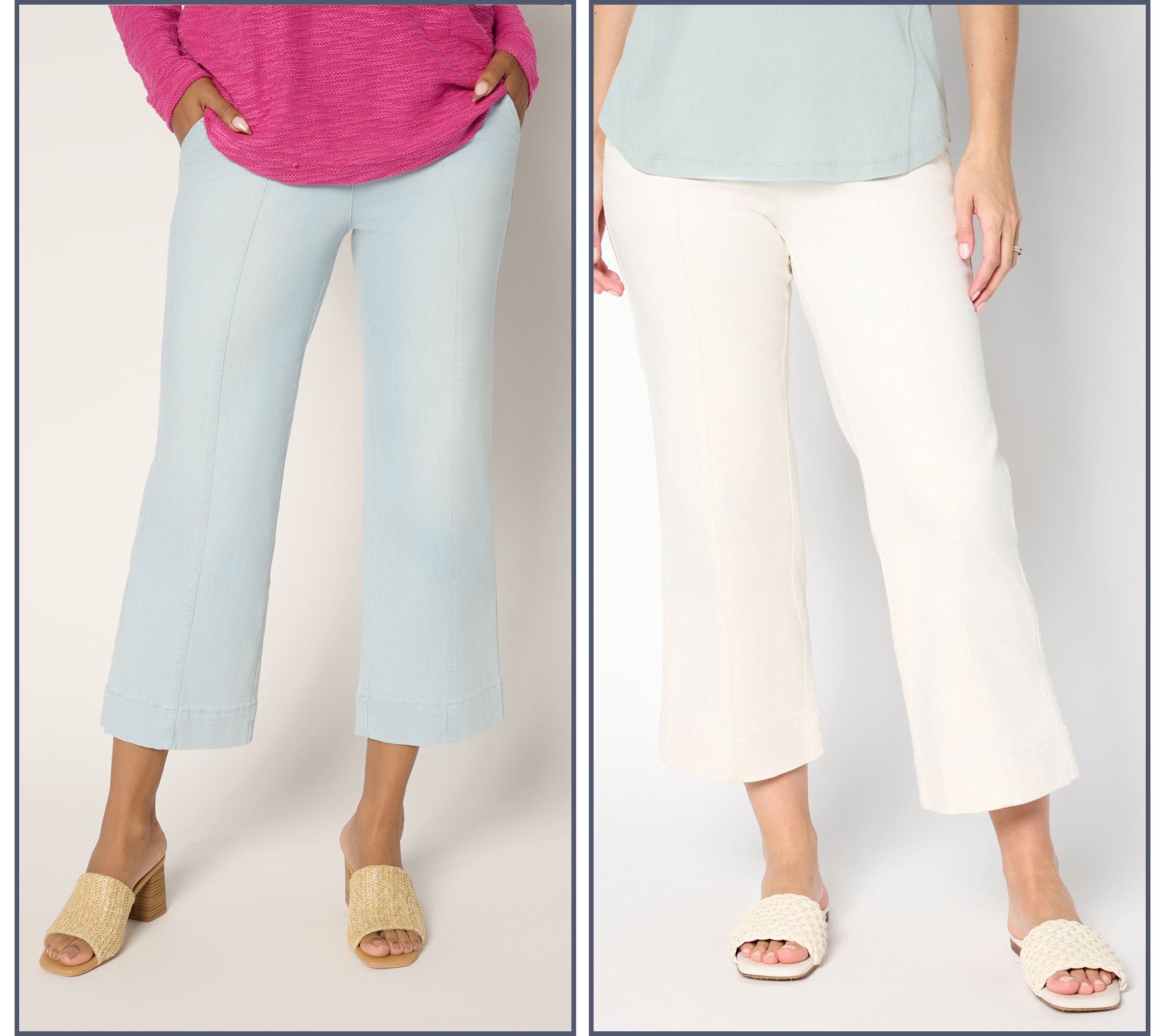 Belle by Kim Gravel TripleLuxe Cropped Traveler Jean