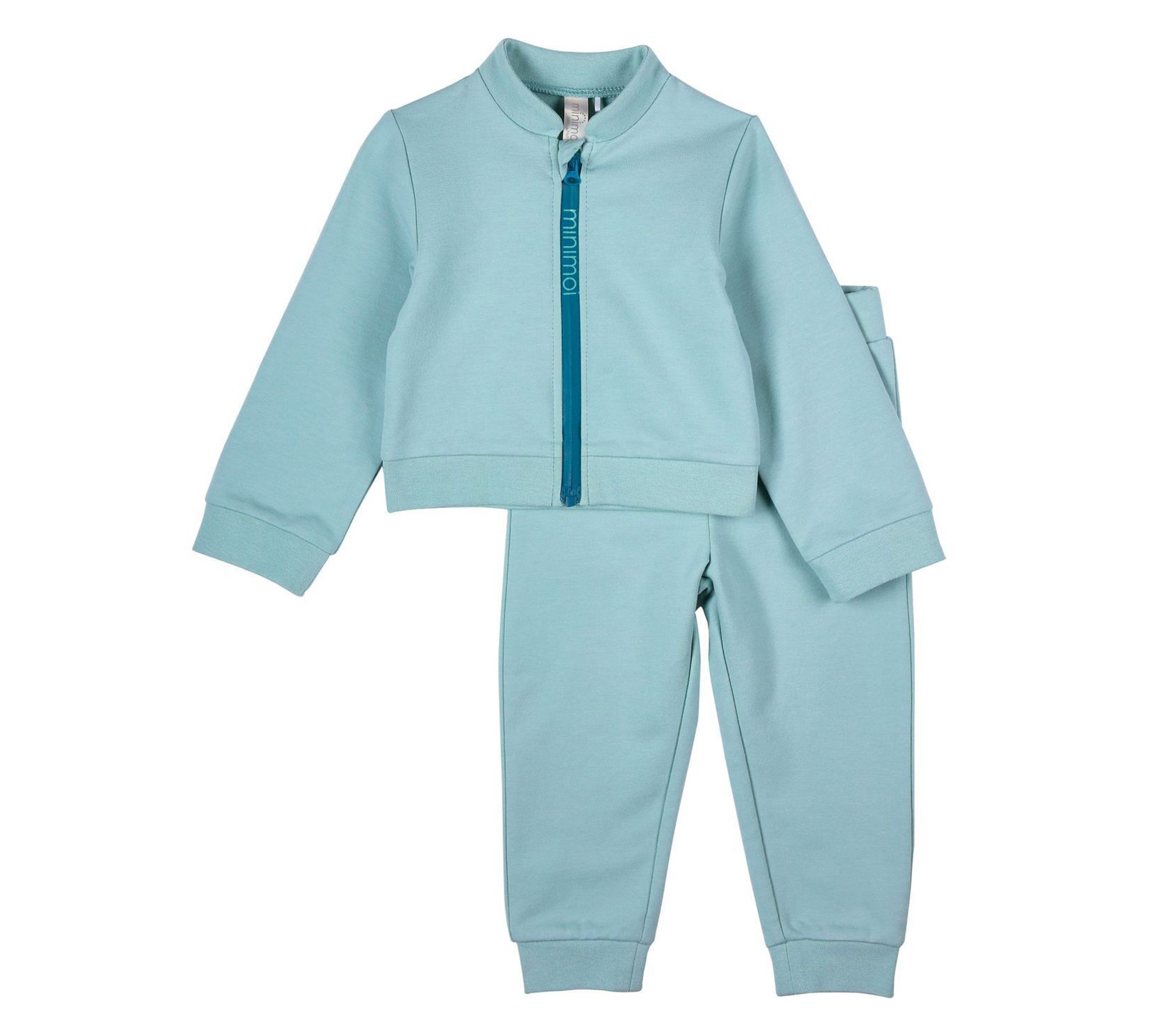 MiniMoi Kids Boys Cotton Rich Full Zip Jacket and Pants Set